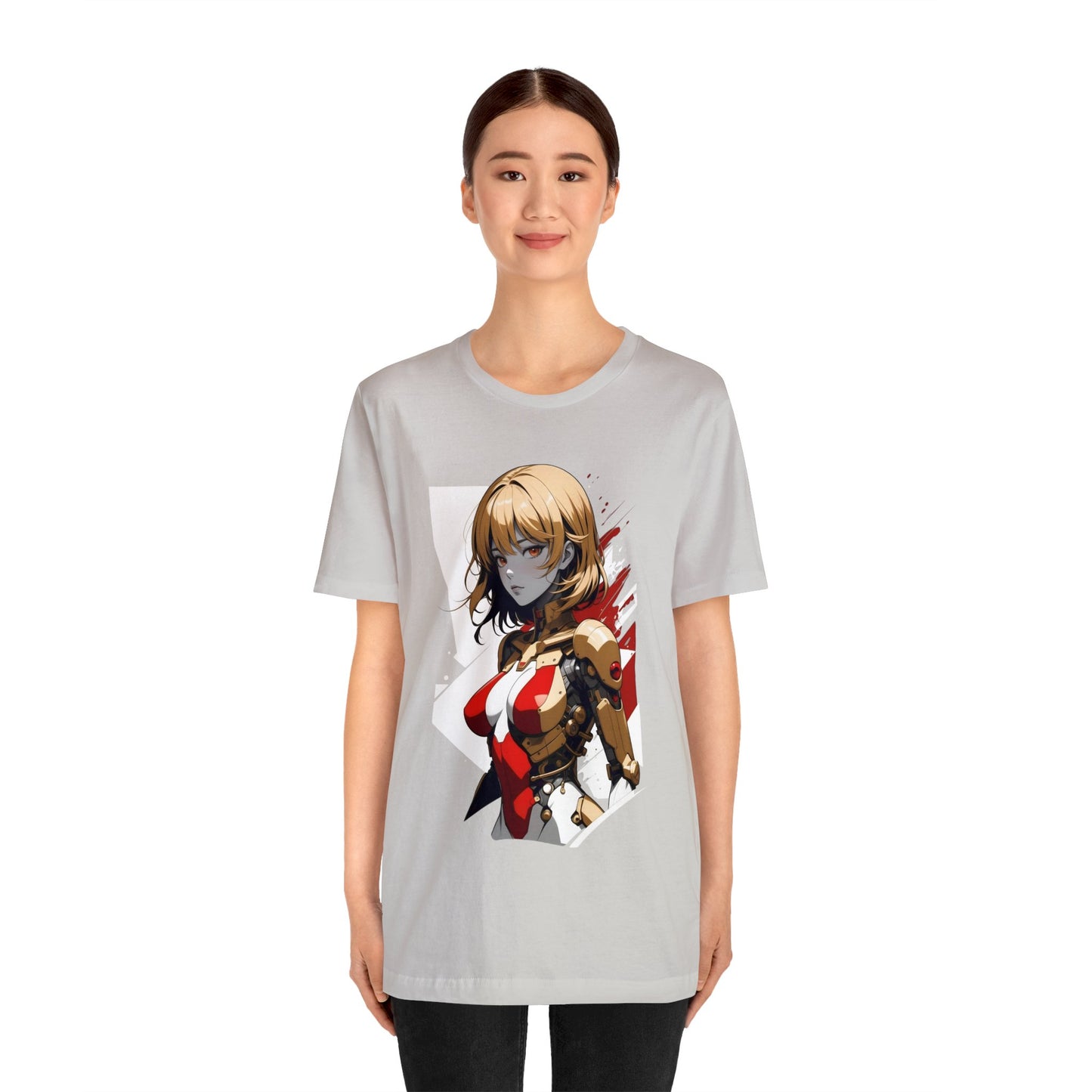 Kǎtōng Piàn - Mecha Girl Collection - Camila - Unisex Jersey Short Sleeve Tee Printify