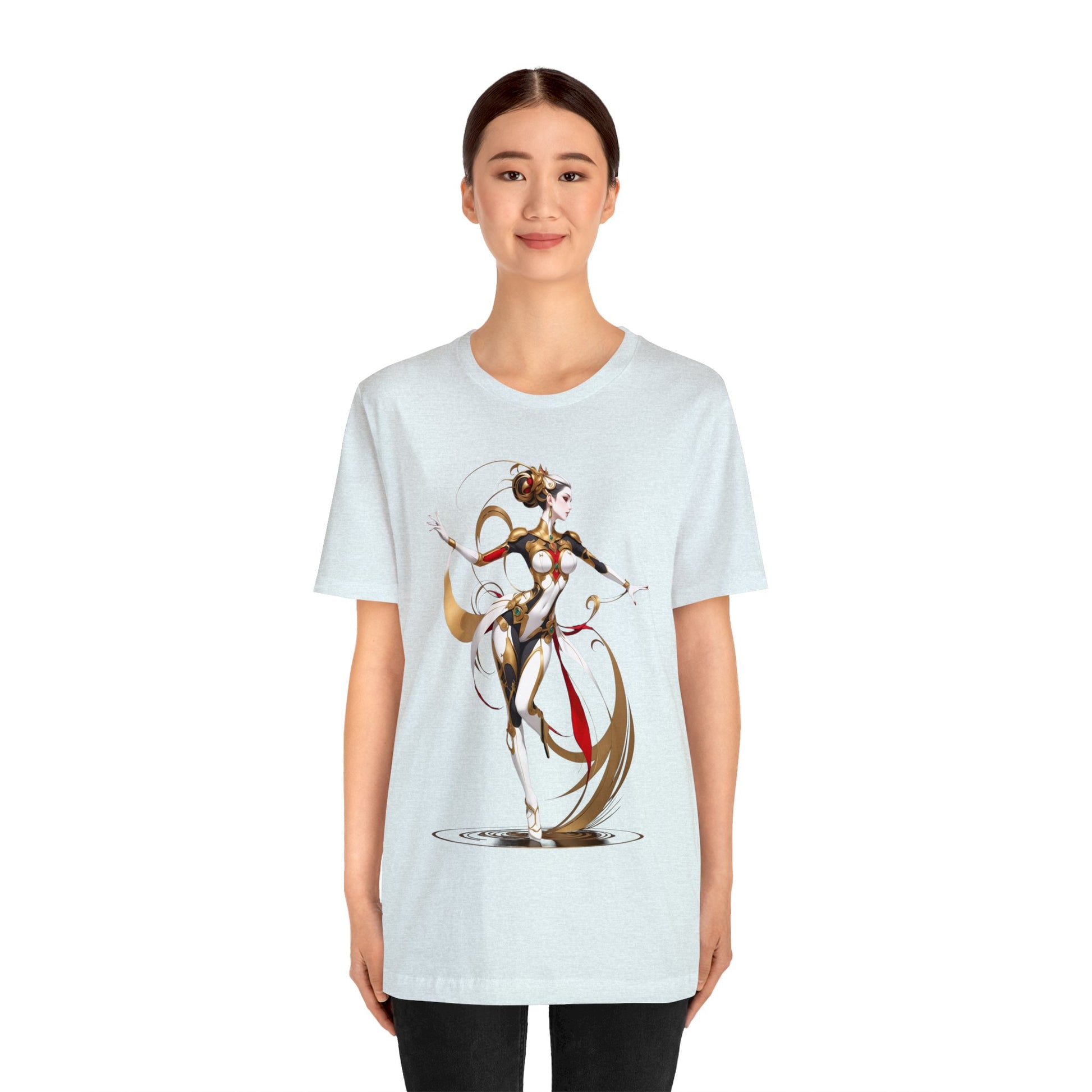 Kǎtōng Piàn - Mecha Girl Collection - Harper - Unisex Jersey Short Sleeve Tee Printify