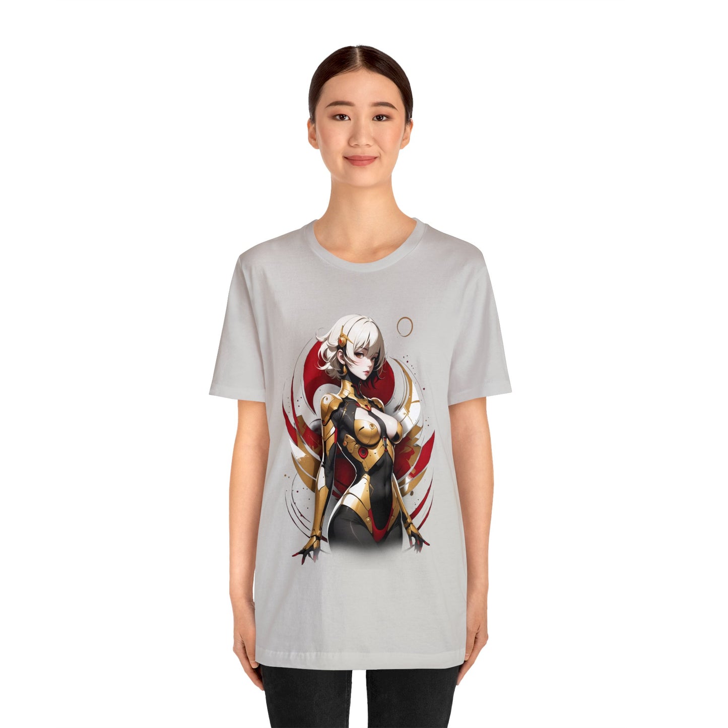 Kǎtōng Piàn - Mecha Girl Collection - Emily - Unisex Jersey Short Sleeve Tee Printify