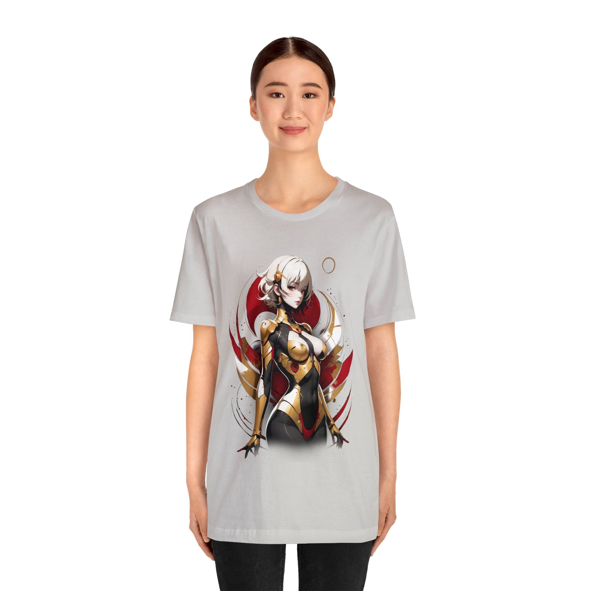 Kǎtōng Piàn - Mecha Girl Collection - Emily - Unisex Jersey Short Sleeve Tee Printify