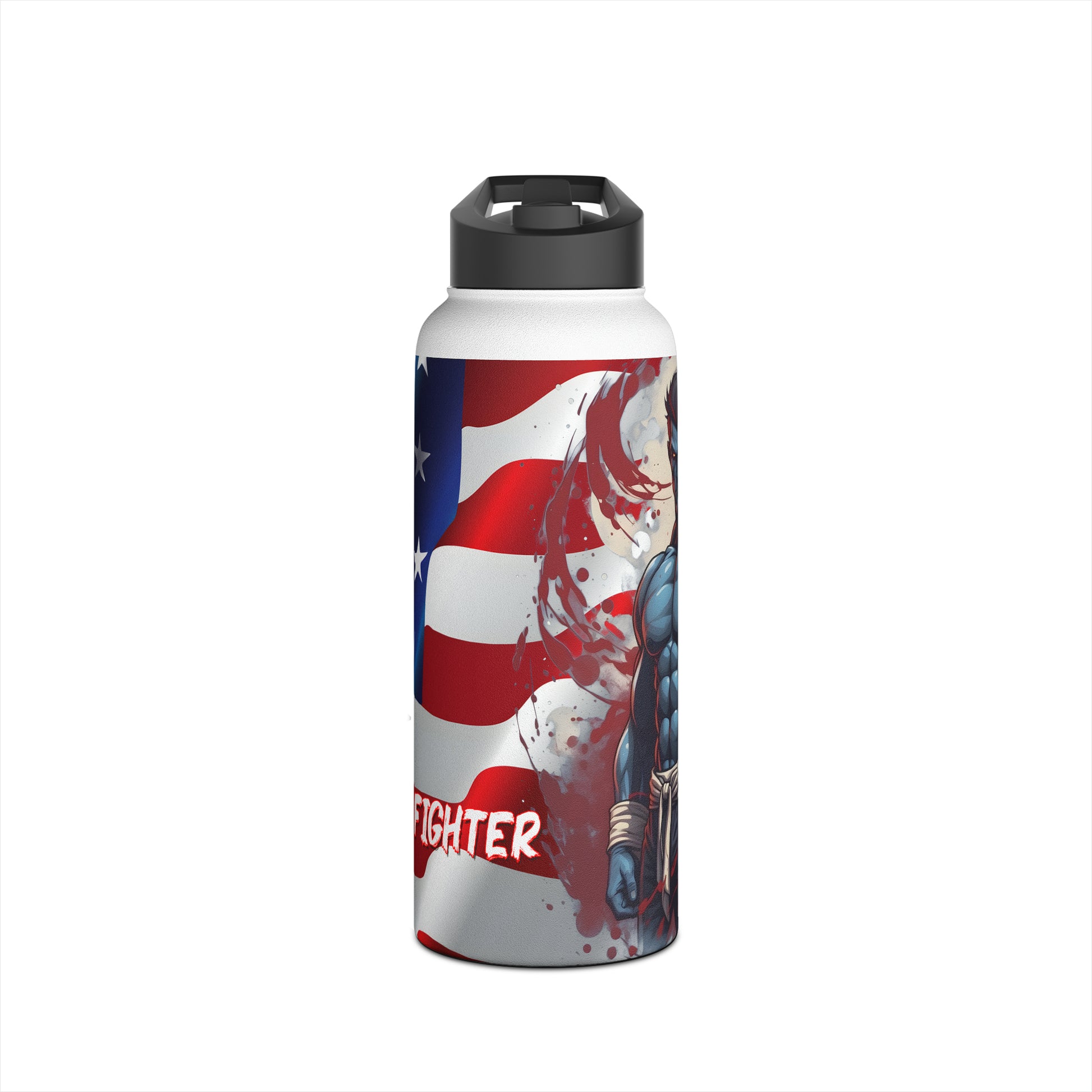 Kǎtōng Piàn - Prized Fighter Collection - America - 010 - Stainless Steel Water Bottle, Standard Lid - Verdine Daniels
