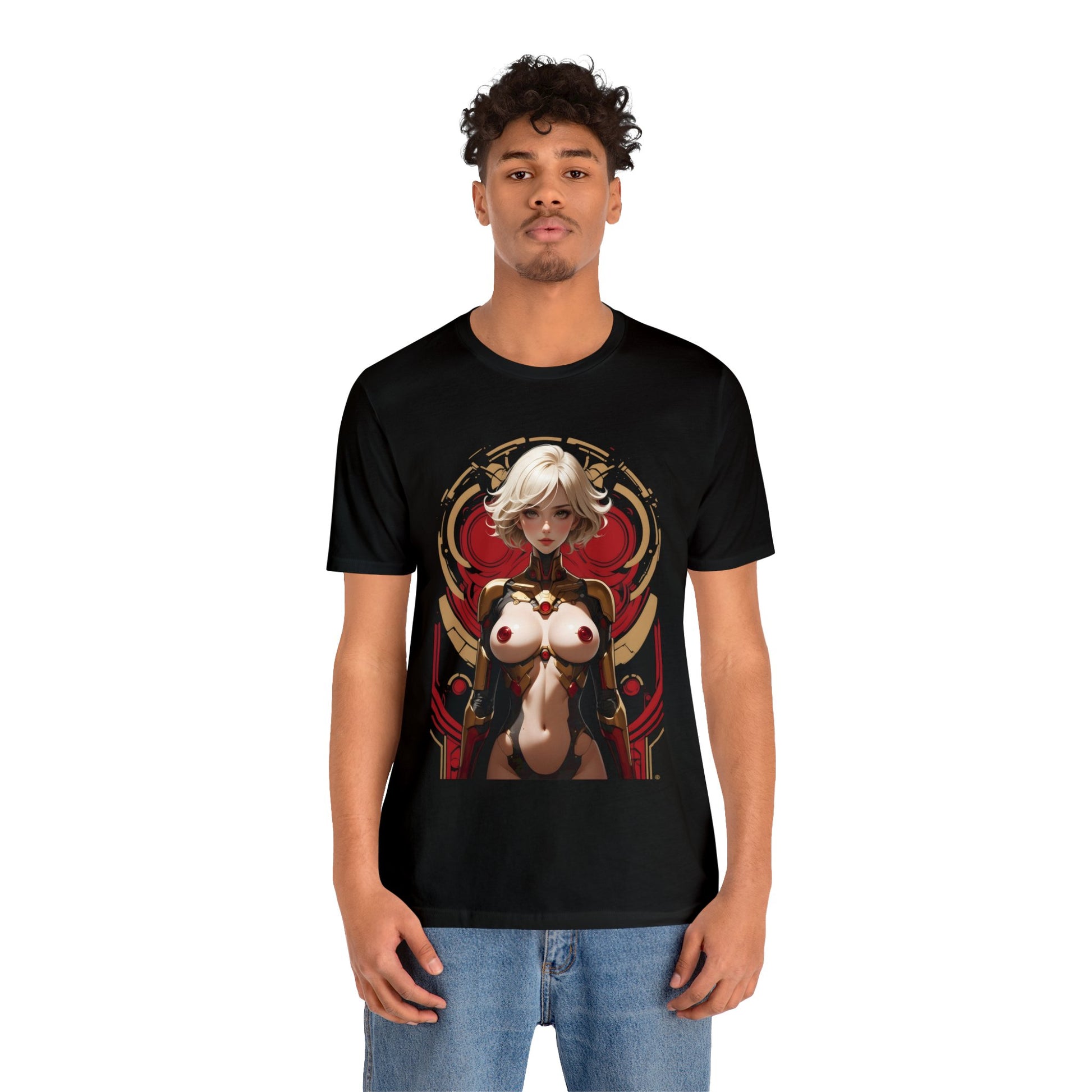 Kǎtōng Piàn - Mecha Girl Collection - Chloe - Unisex Jersey Short Sleeve Tee Printify