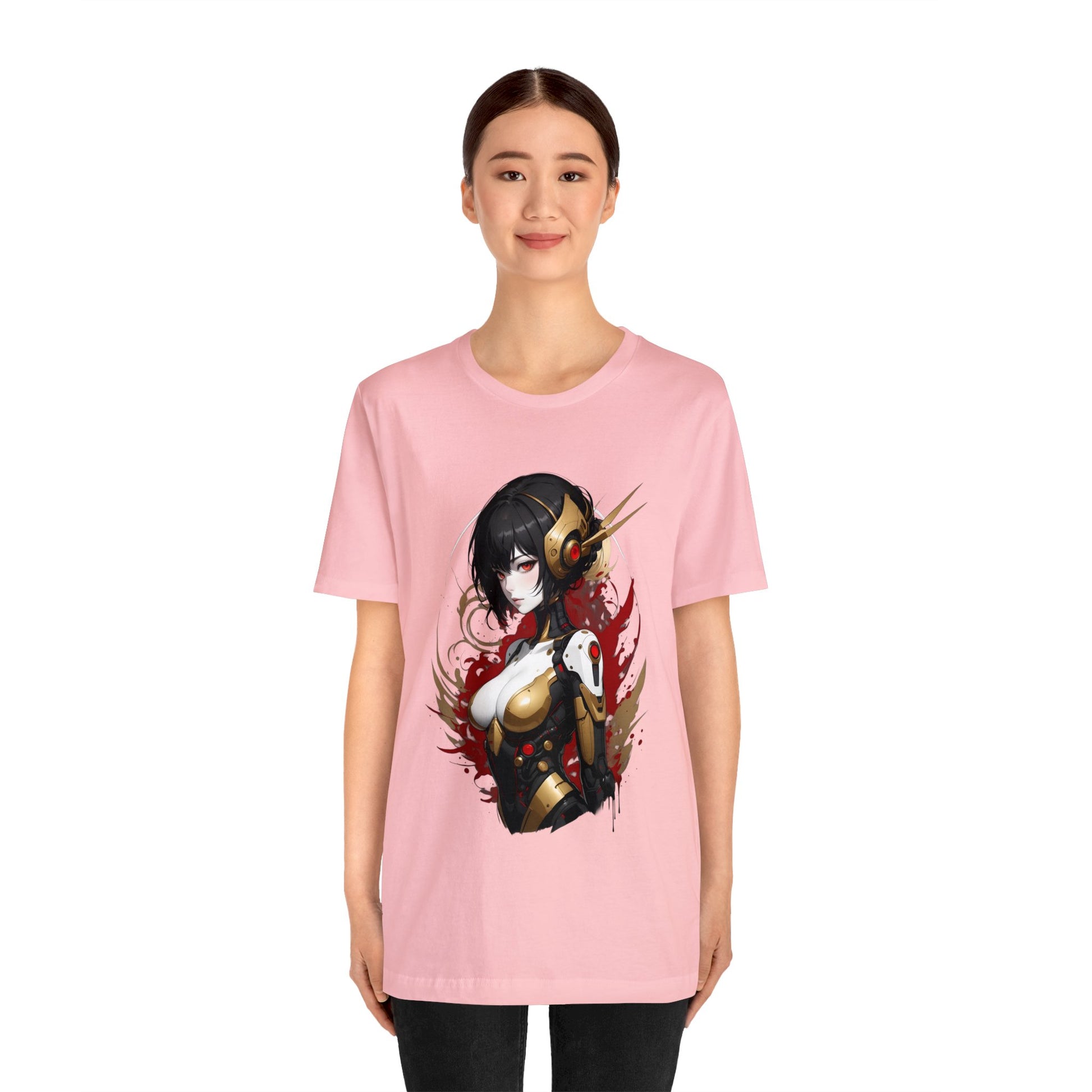 Kǎtōng Piàn - Mecha Girl Collection - Natalie - Unisex Jersey Short Sleeve Tee Printify