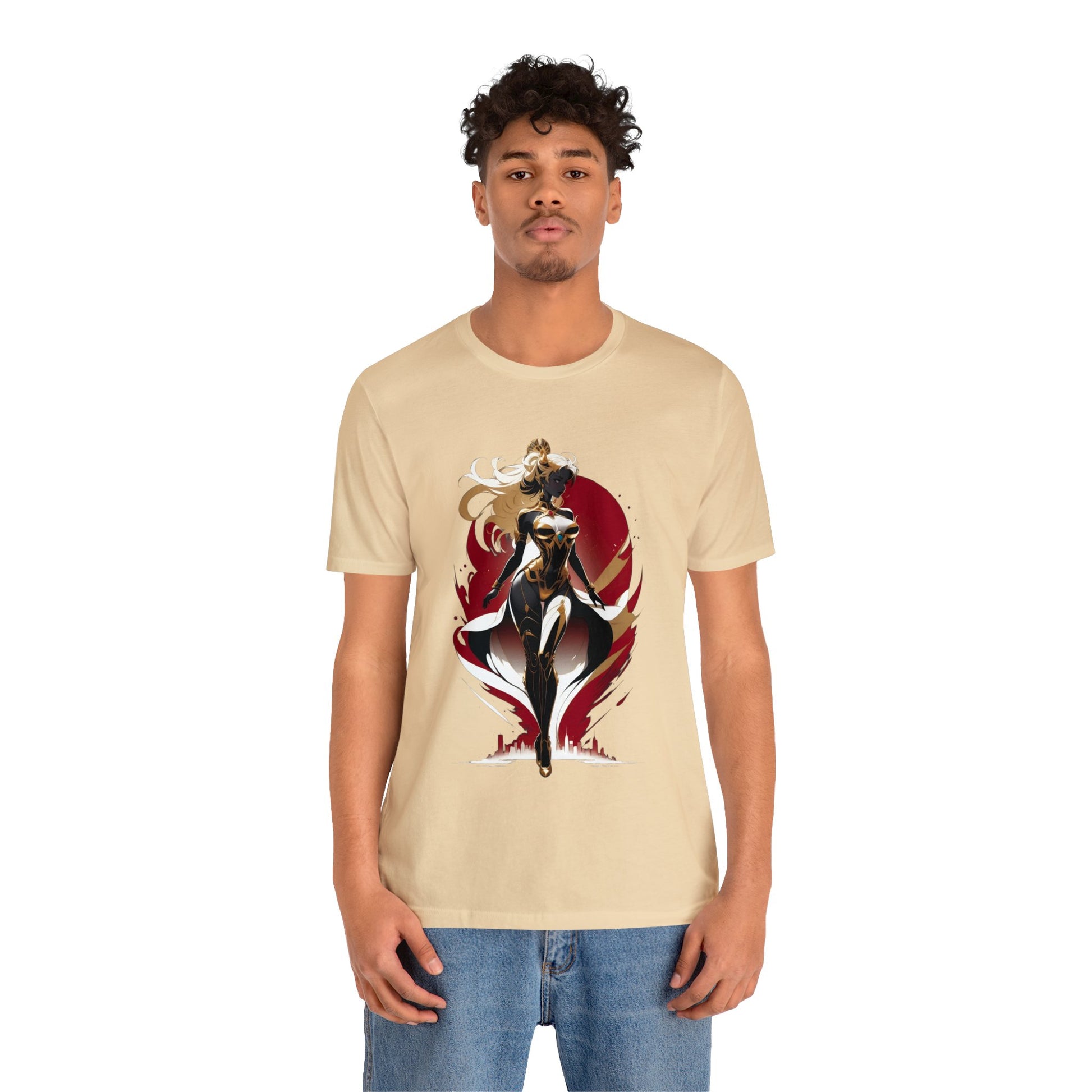 Kǎtōng Piàn - Mecha Girl Collection - Lucy - Unisex Jersey Short Sleeve Tee Printify