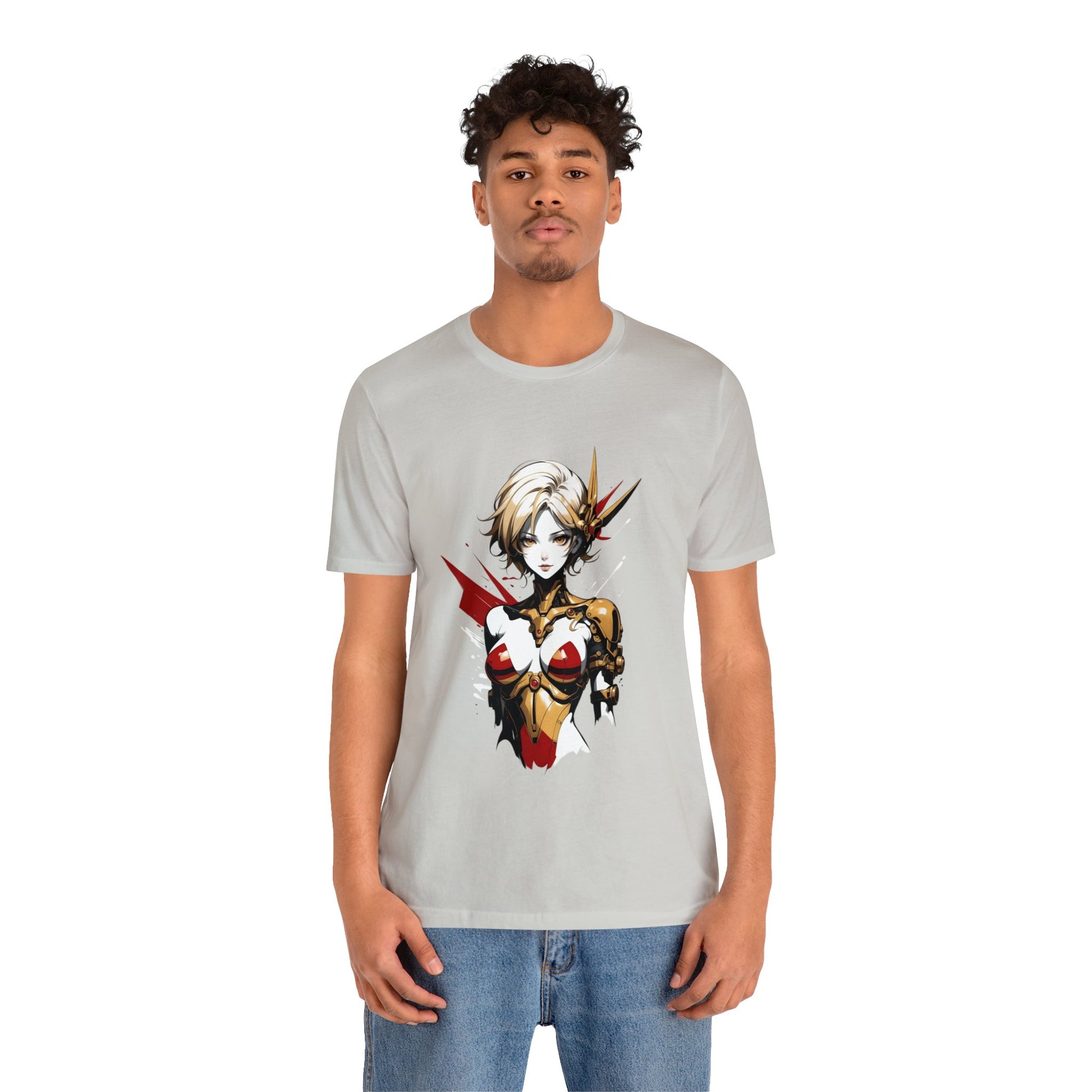Kǎtōng Piàn - Mecha Girl Collection - Scarlett - Unisex Jersey Short Sleeve Tee Printify