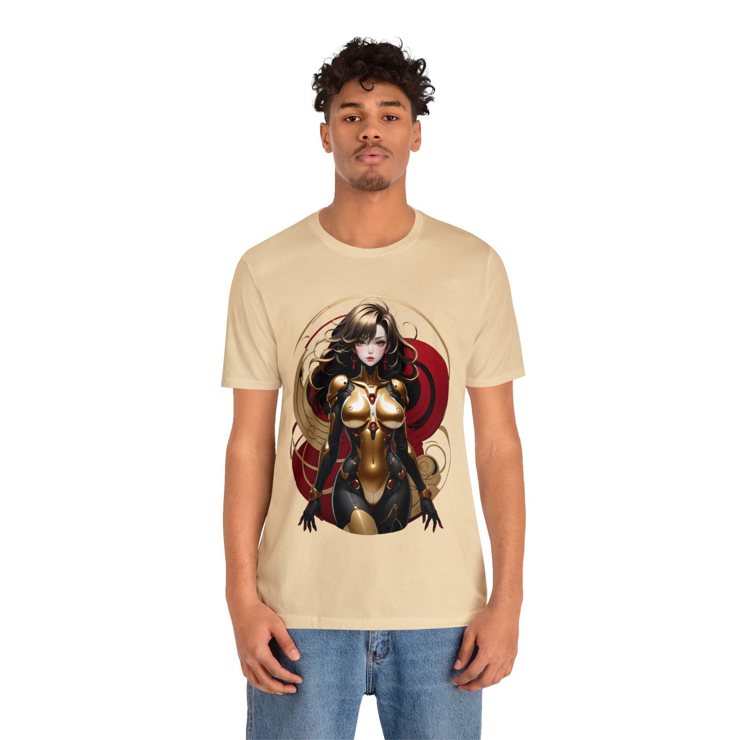 Kǎtōng Piàn - Mecha Girl Collection - Ava - Unisex Jersey Short Sleeve Tee Printify
