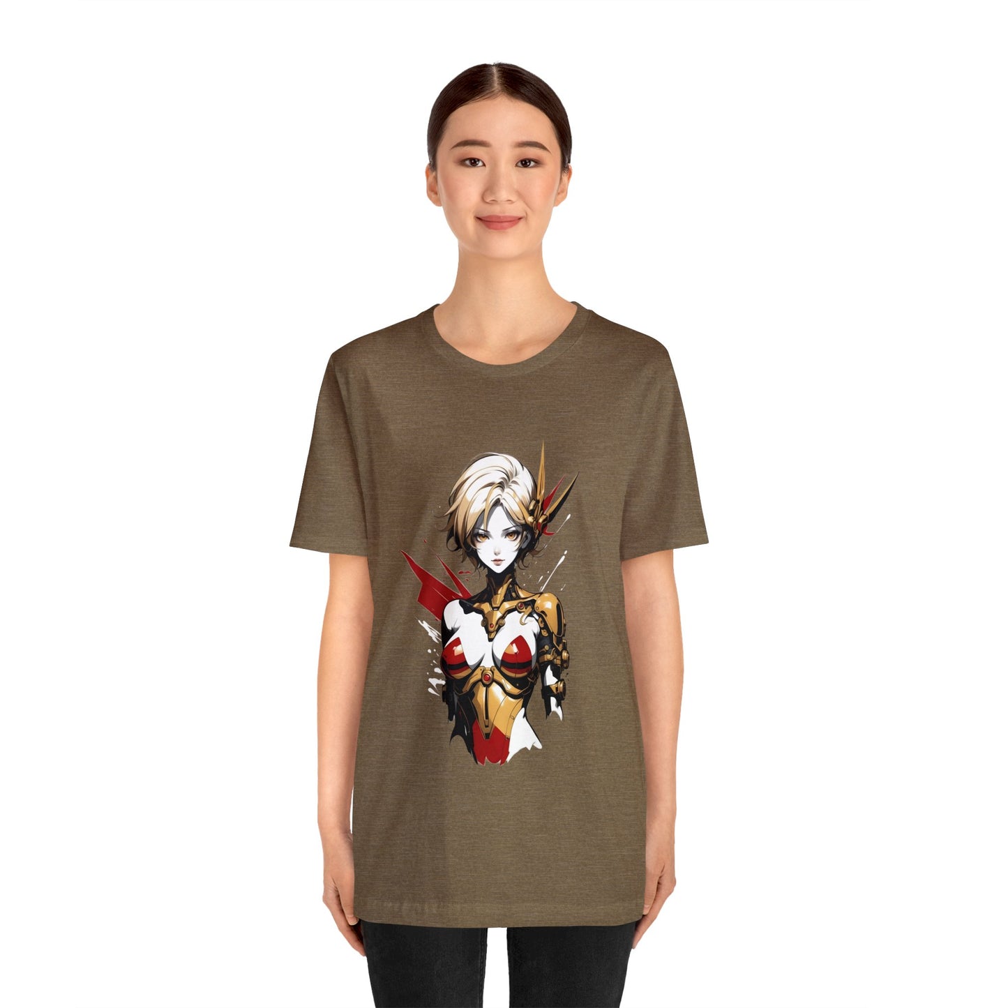 Kǎtōng Piàn - Mecha Girl Collection - Scarlett - Unisex Jersey Short Sleeve Tee Printify