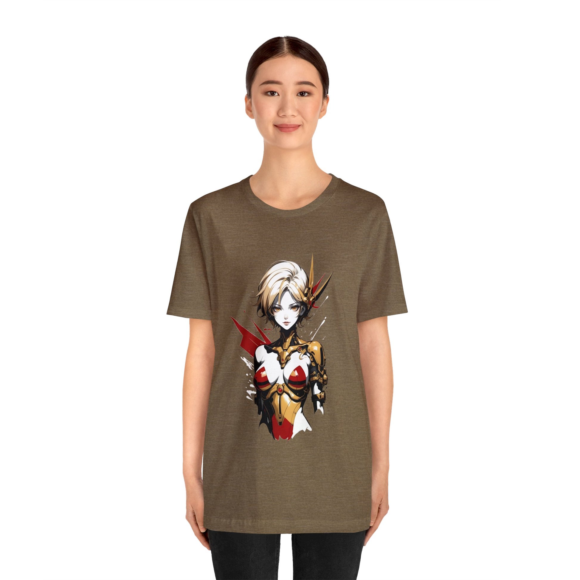Kǎtōng Piàn - Mecha Girl Collection - Scarlett - Unisex Jersey Short Sleeve Tee Printify