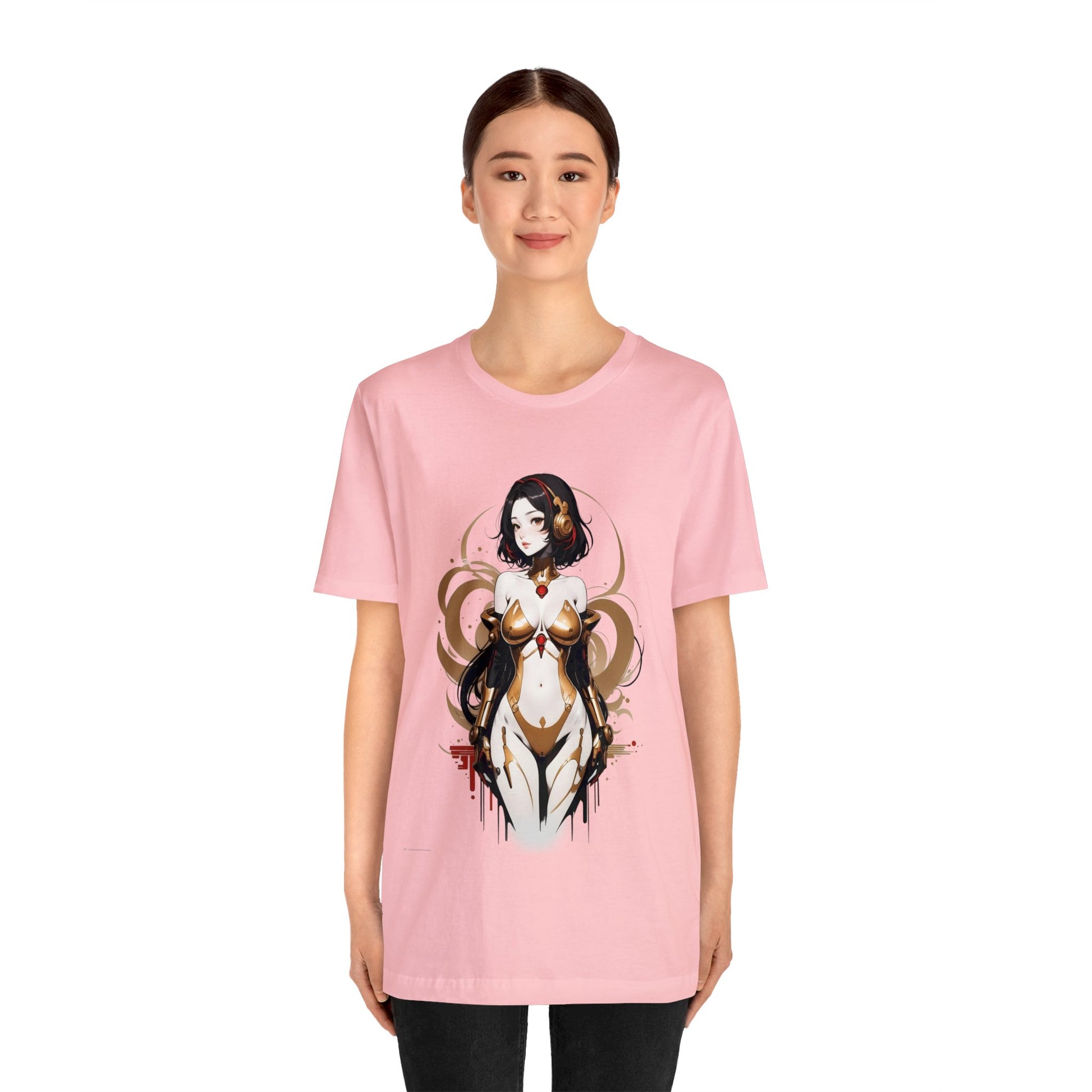 Kǎtōng Piàn - Mecha Girl Collection - Penelope - Unisex Jersey Short Sleeve Tee Printify