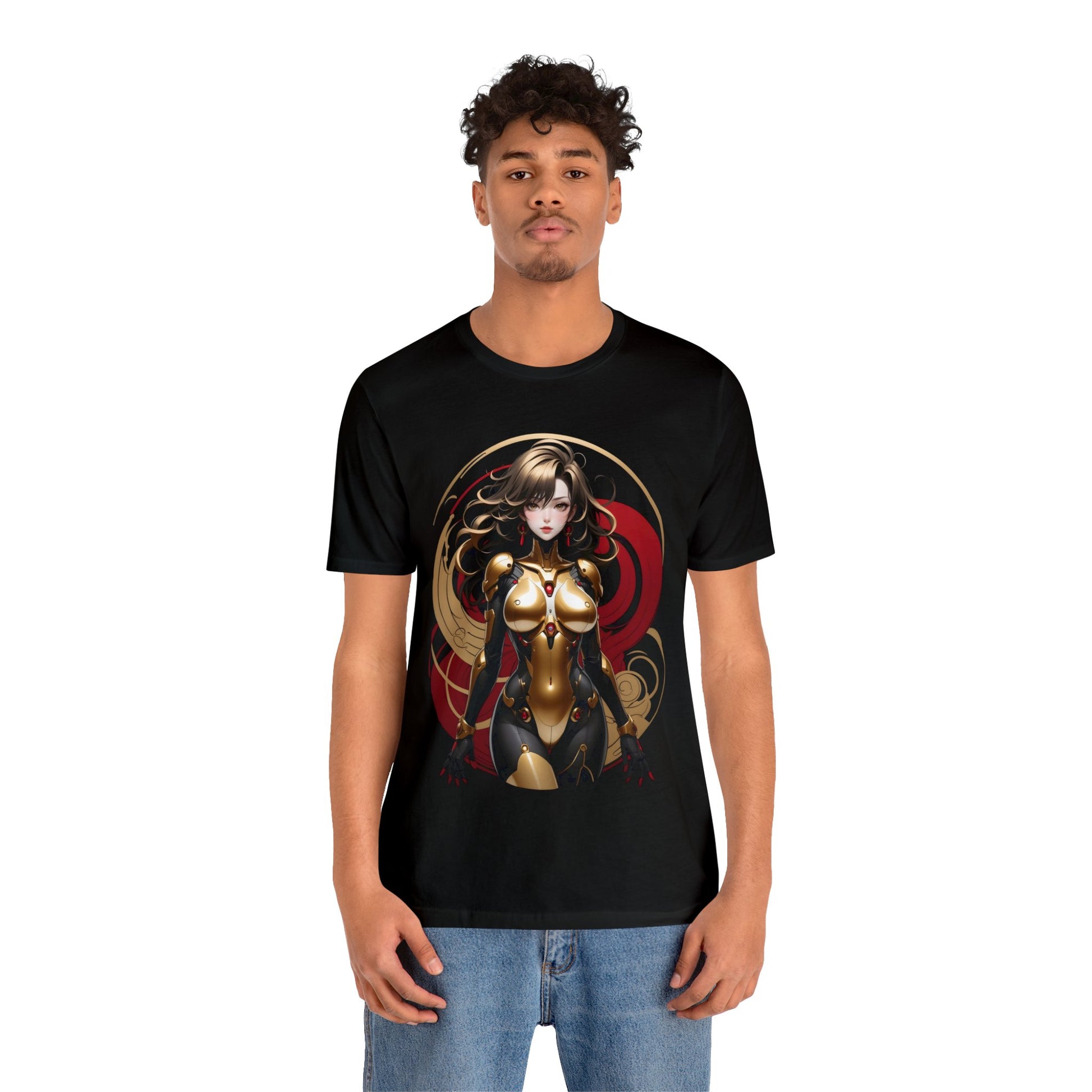 Kǎtōng Piàn - Mecha Girl Collection - Ava - Unisex Jersey Short Sleeve Tee Printify
