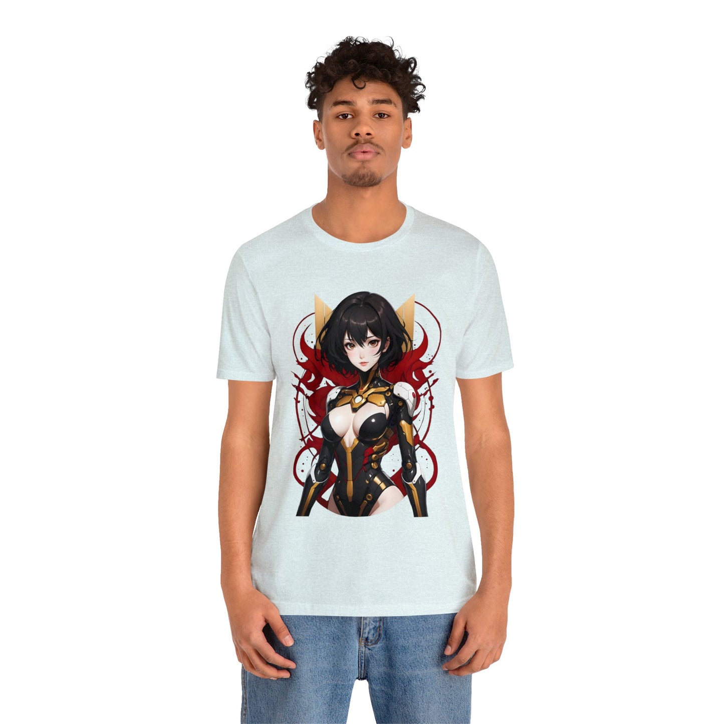 Kǎtōng Piàn - Mecha Girl Collection - Abigail - Unisex Jersey Short Sleeve Tee Printify