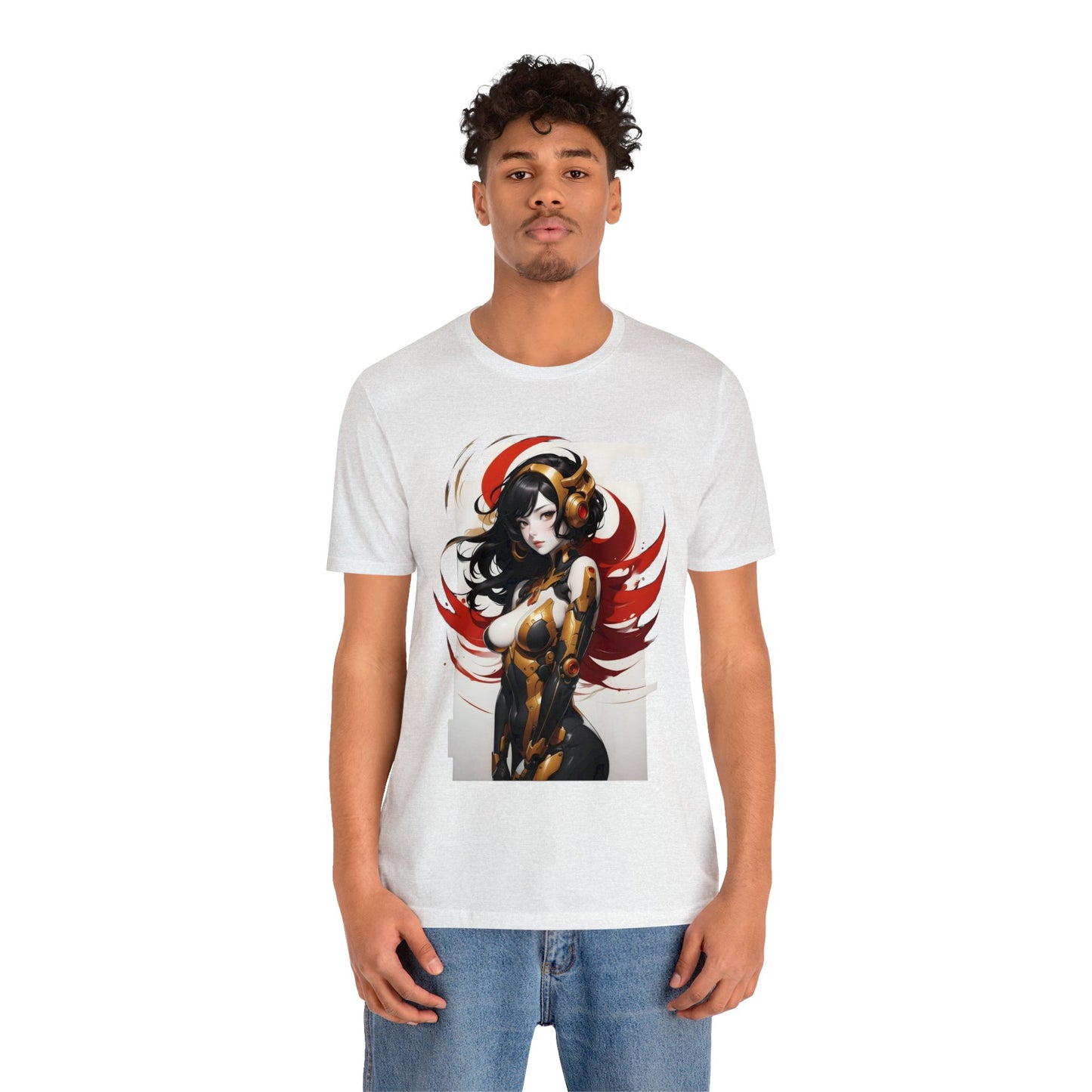 Kǎtōng Piàn - Mecha Girl Collection - Valentina - Unisex Jersey Short Sleeve Tee Printify