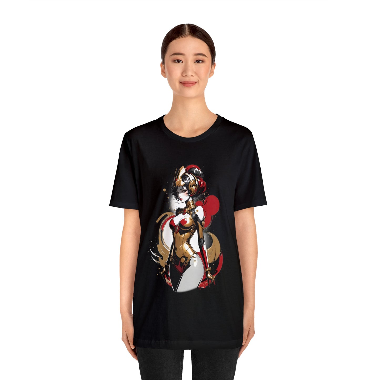 Kǎtōng Piàn - Mecha Girl Collection - Grace - Unisex Jersey Short Sleeve Tee Printify