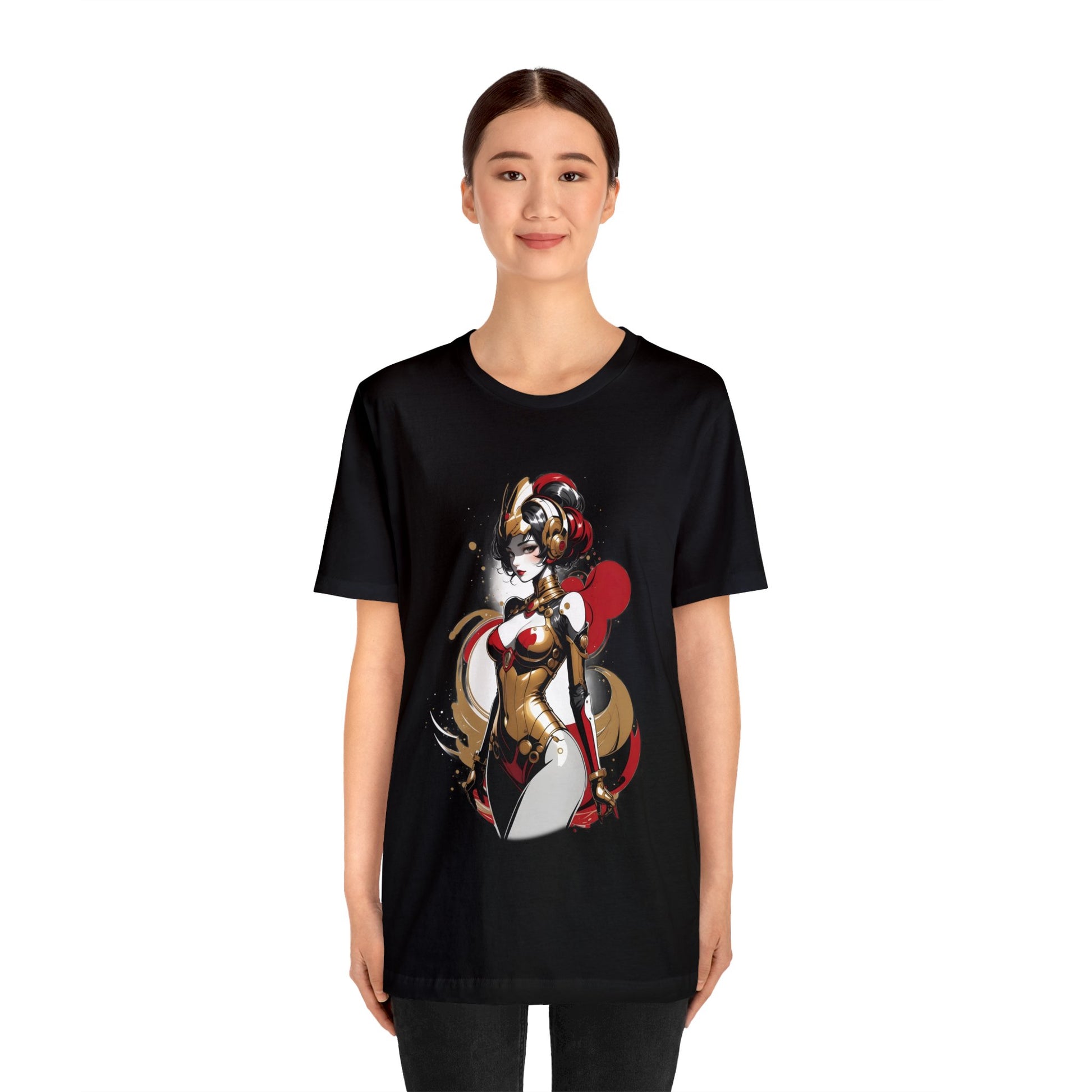Kǎtōng Piàn - Mecha Girl Collection - Grace - Unisex Jersey Short Sleeve Tee Printify