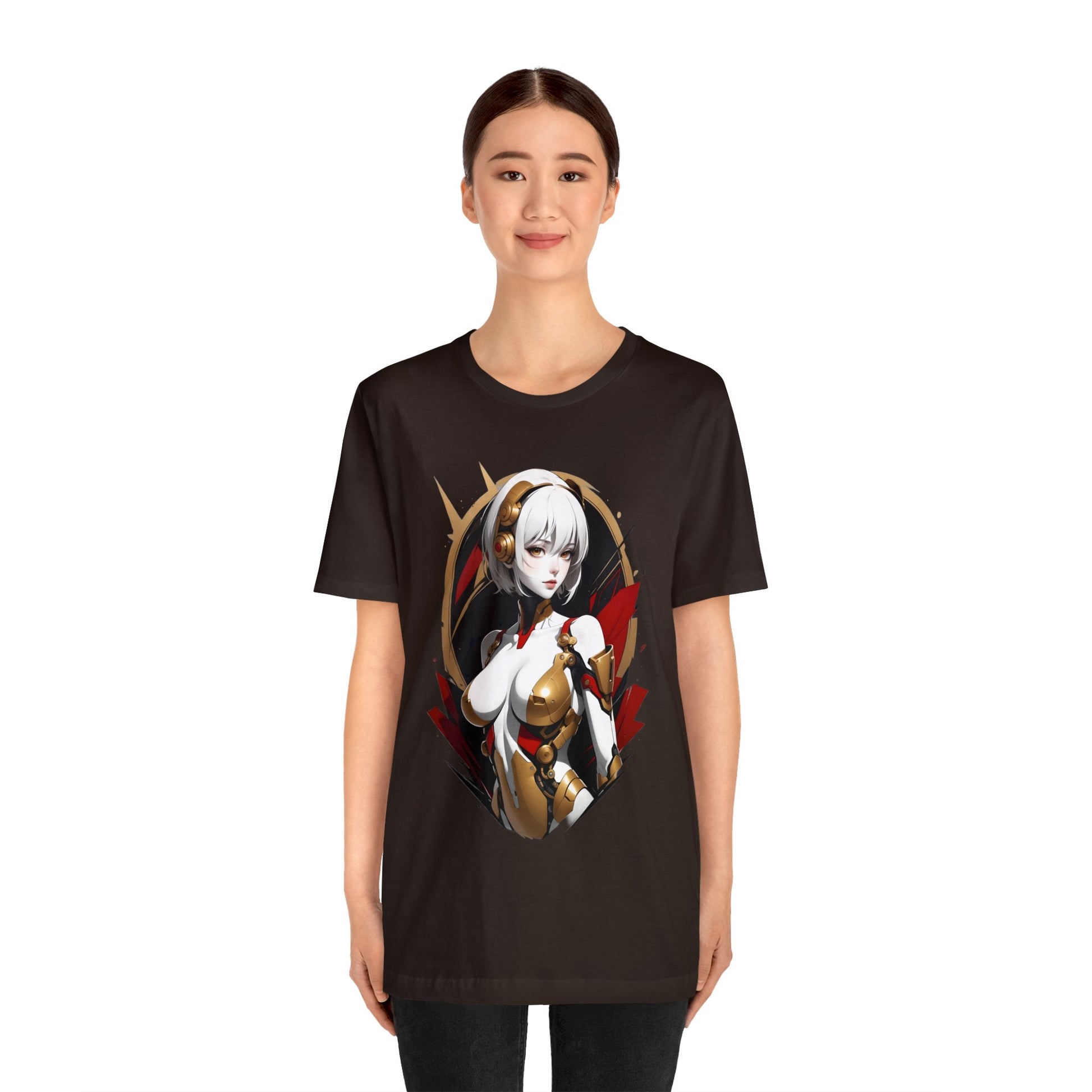 Kǎtōng Piàn - Mecha Girl Collection - Iris - Unisex Jersey Short Sleeve Tee Printify