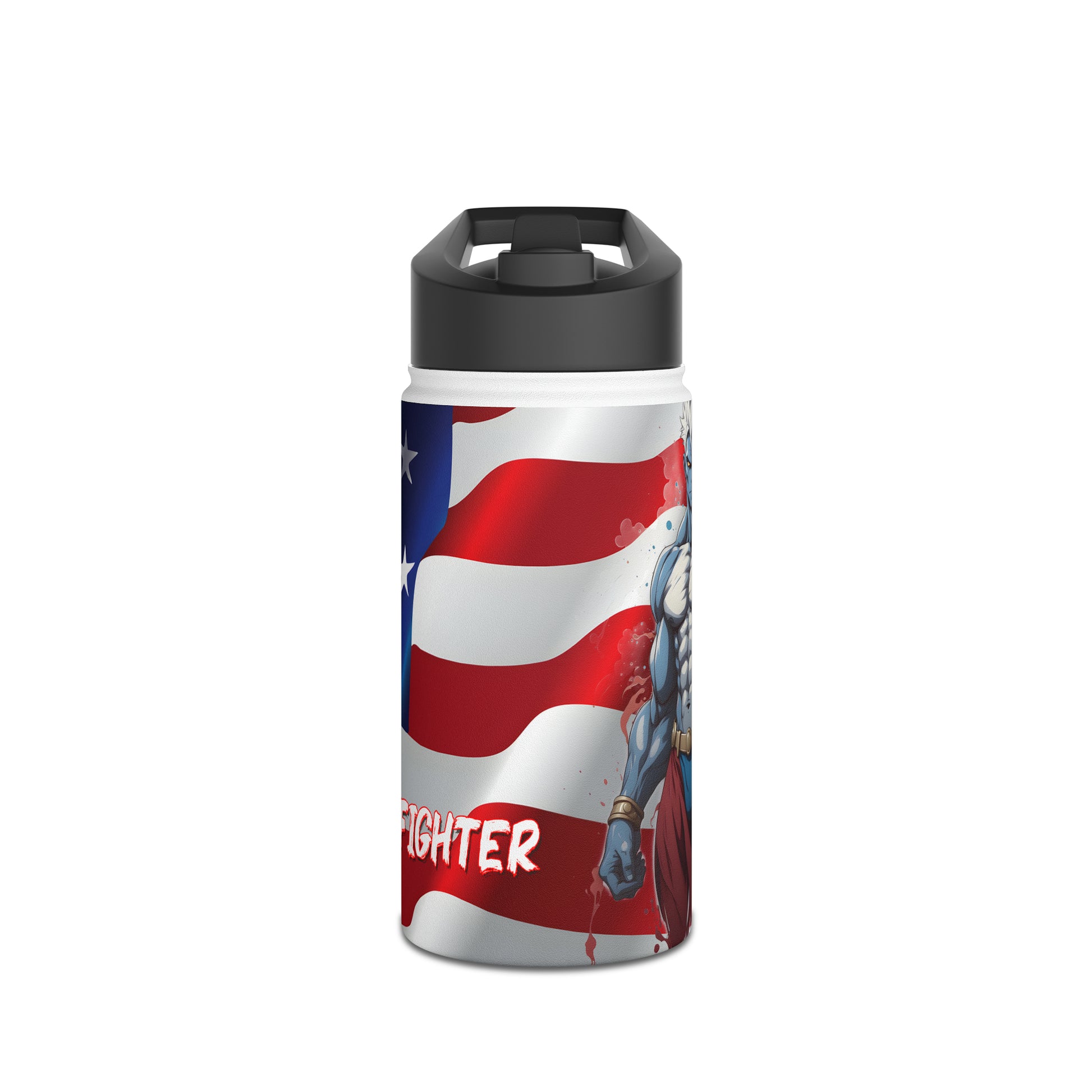 Kǎtōng Piàn - Prized Fighter Collection - America - 002 - Stainless Steel Water Bottle, Standard Lid - Verdine Daniels