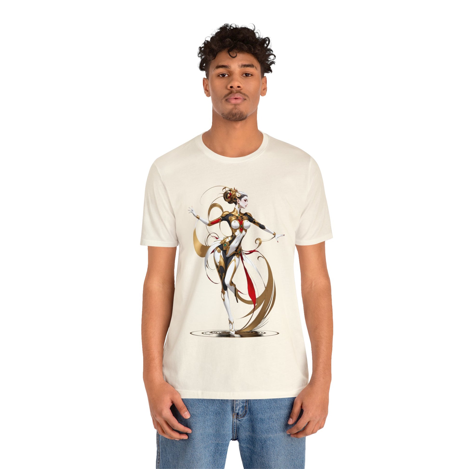 Kǎtōng Piàn - Mecha Girl Collection - Harper - Unisex Jersey Short Sleeve Tee Printify