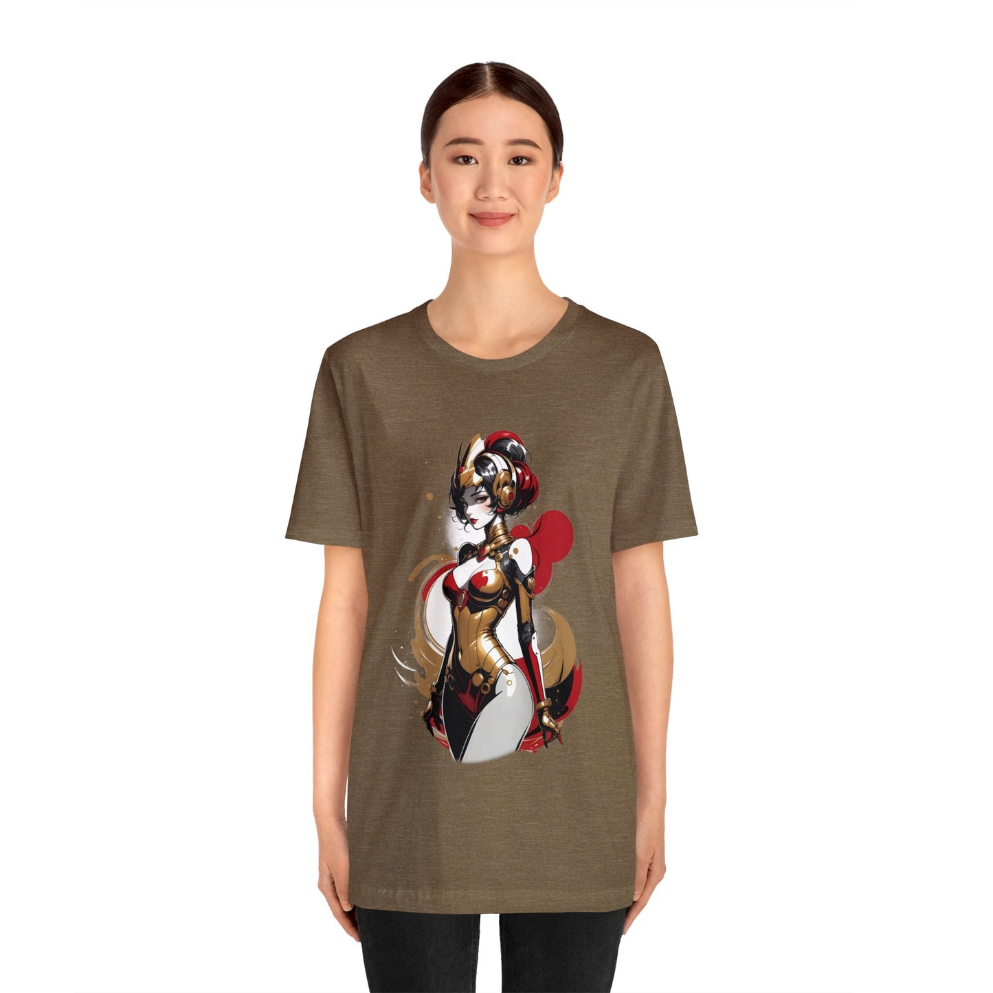 Kǎtōng Piàn - Mecha Girl Collection - Grace - Unisex Jersey Short Sleeve Tee Printify