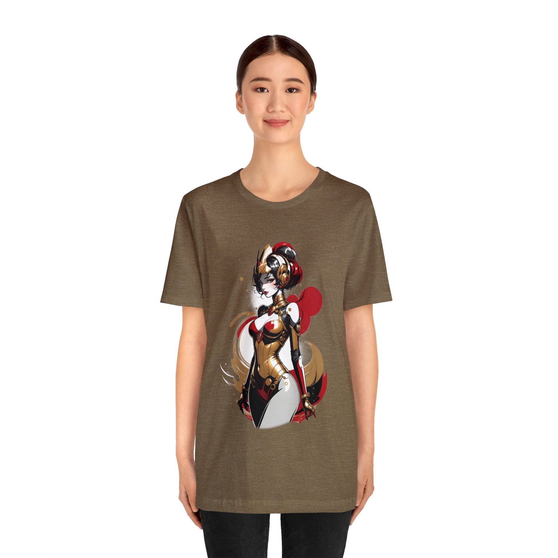 Kǎtōng Piàn - Mecha Girl Collection - Grace - Unisex Jersey Short Sleeve Tee Printify
