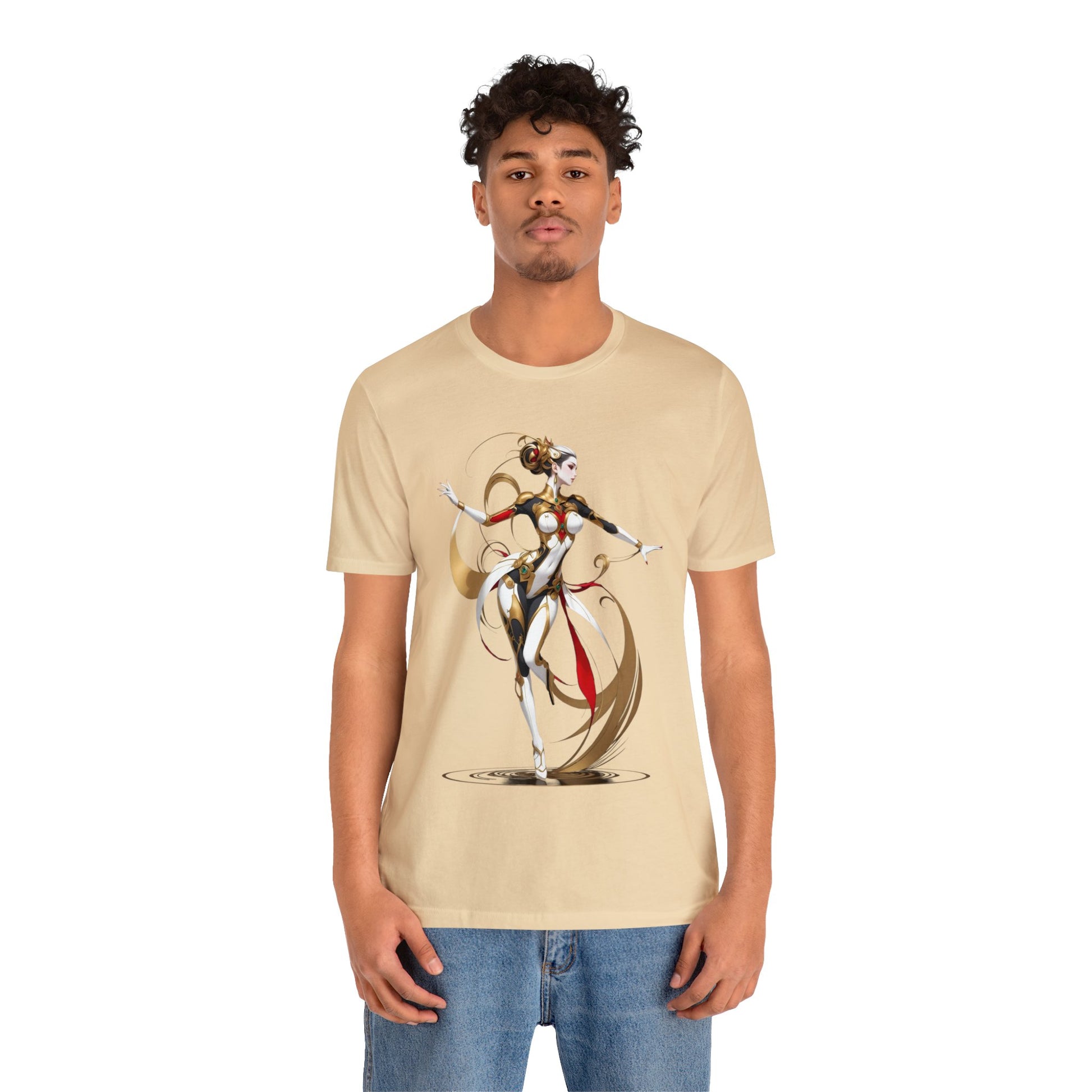 Kǎtōng Piàn - Mecha Girl Collection - Harper - Unisex Jersey Short Sleeve Tee Printify