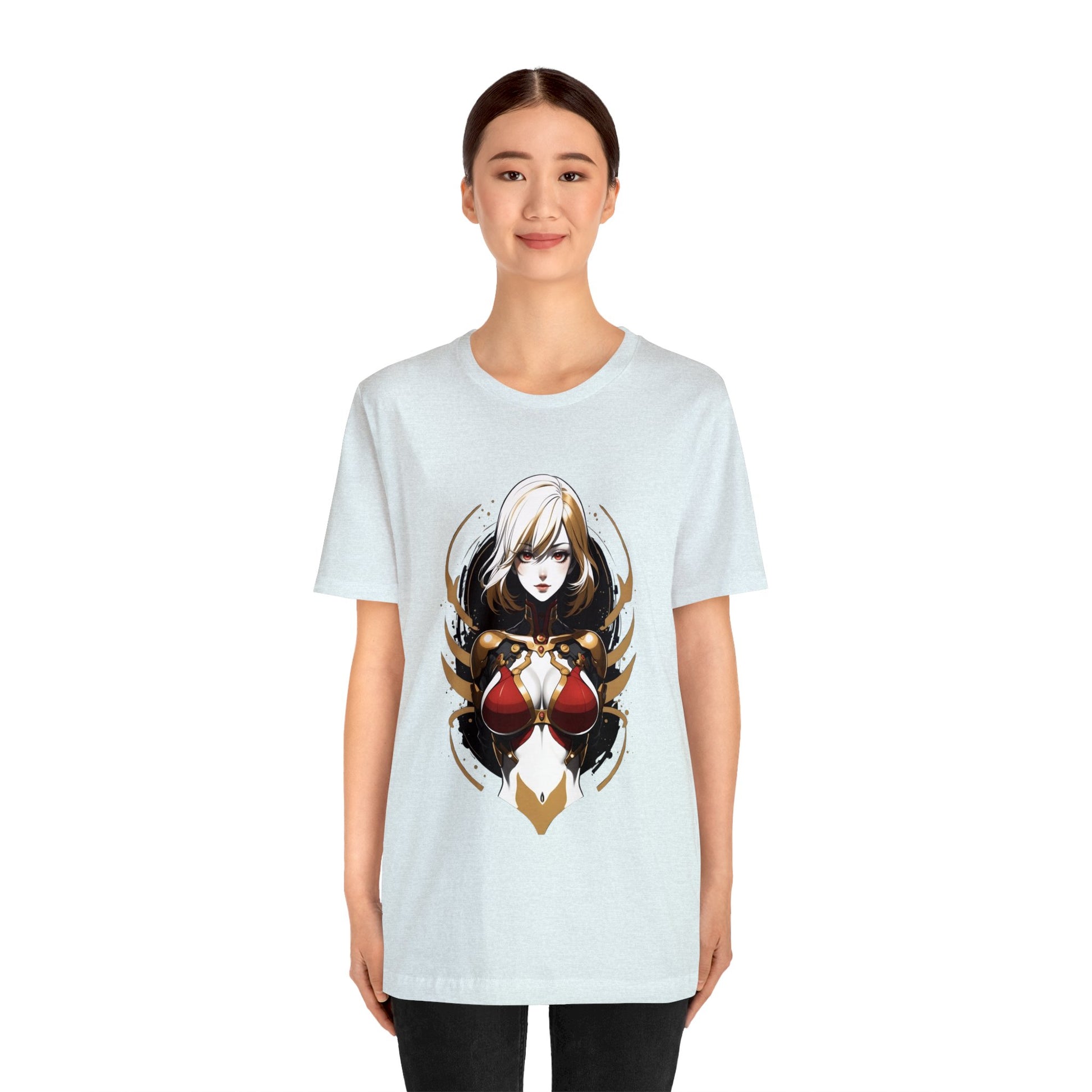 Kǎtōng Piàn - Mecha Girl Collection - Chloé - Unisex Jersey Short Sleeve Tee Printify