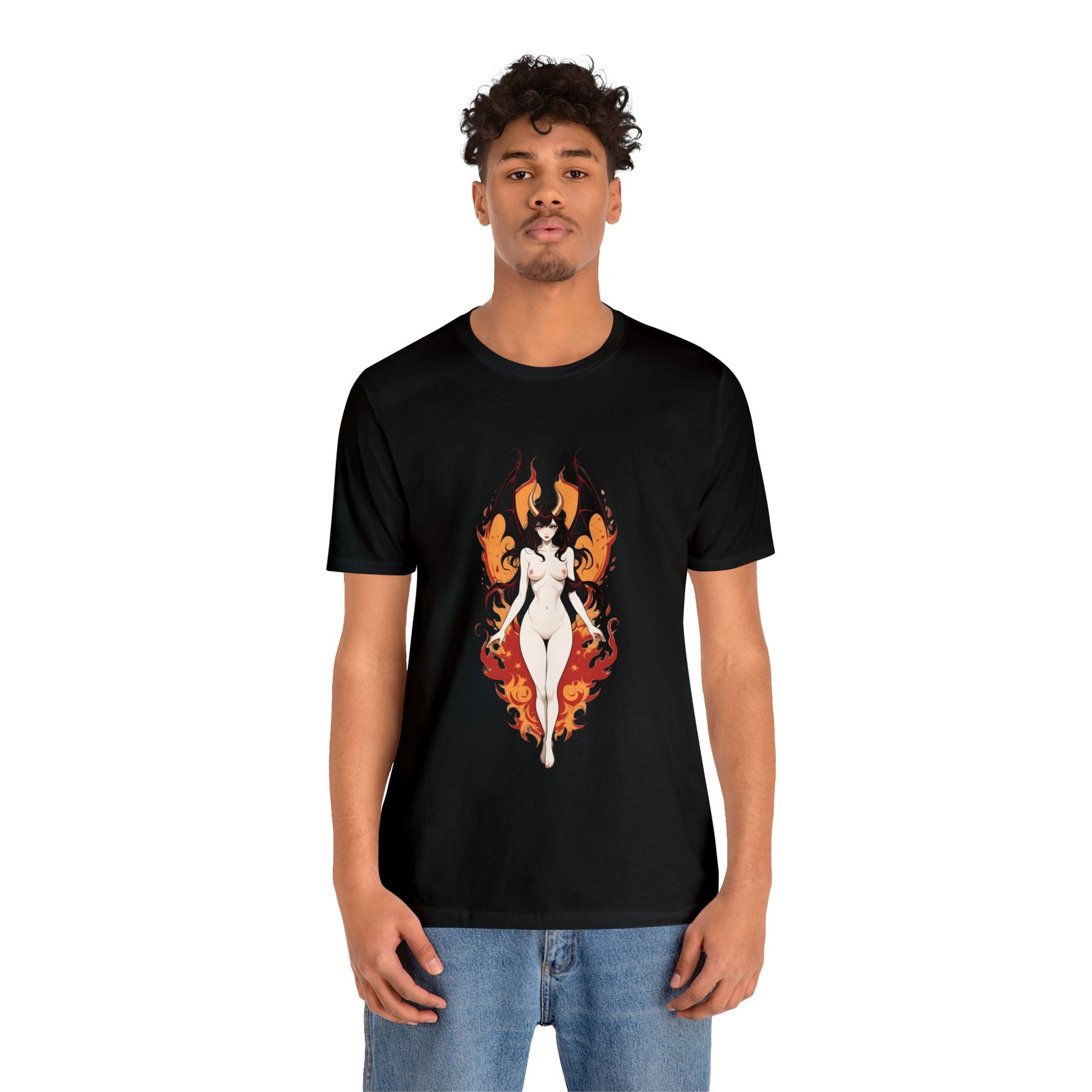 Kǎtōng Piàn - Devil Woman Collection - Akuji - Unisex Jersey Short Sleeve Tee Printify