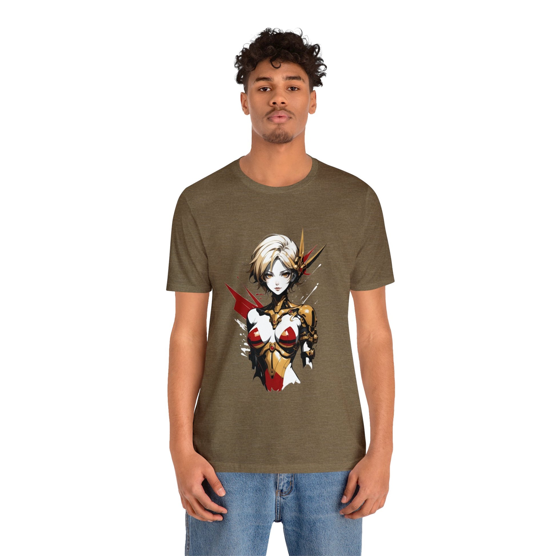 Kǎtōng Piàn - Mecha Girl Collection - Scarlett - Unisex Jersey Short Sleeve Tee Printify