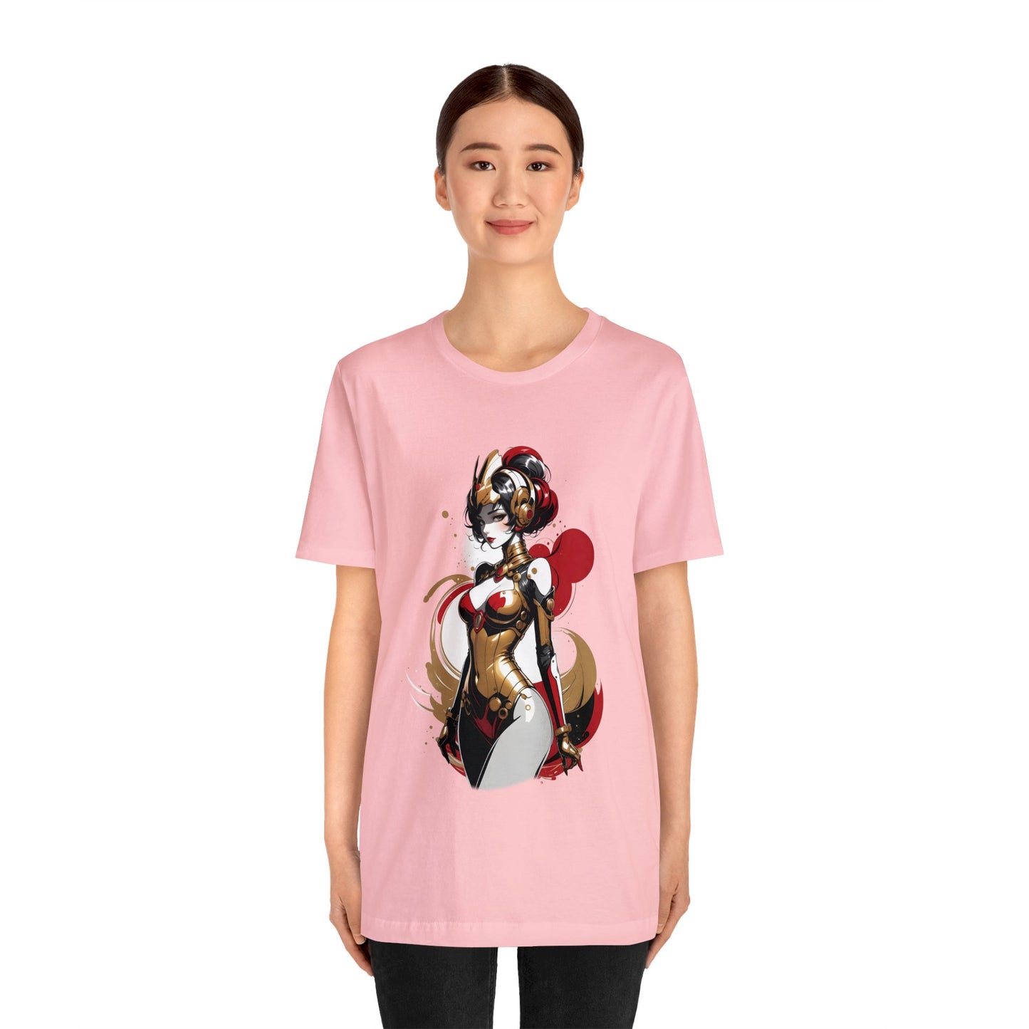 Kǎtōng Piàn - Mecha Girl Collection - Grace - Unisex Jersey Short Sleeve Tee Printify