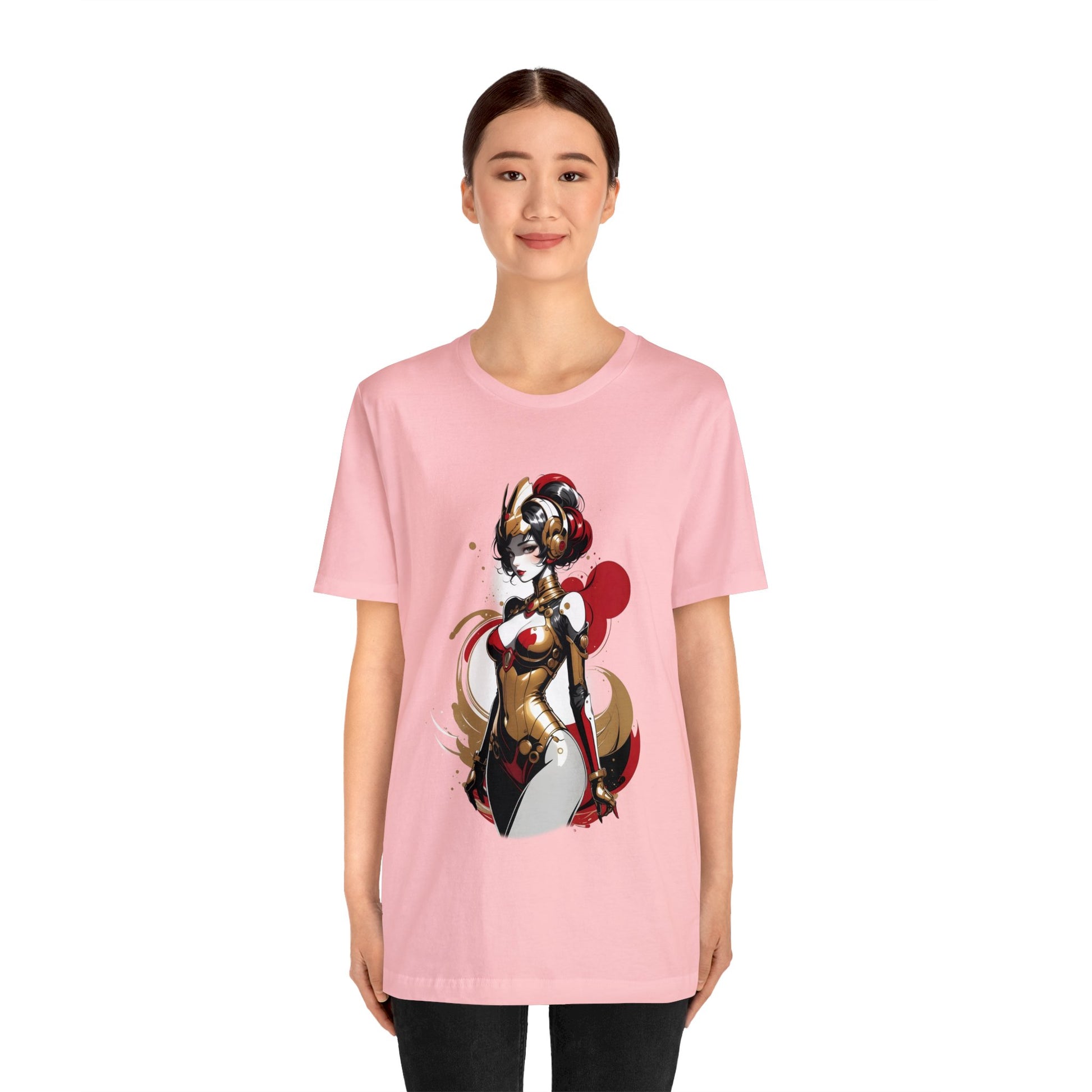 Kǎtōng Piàn - Mecha Girl Collection - Grace - Unisex Jersey Short Sleeve Tee Printify