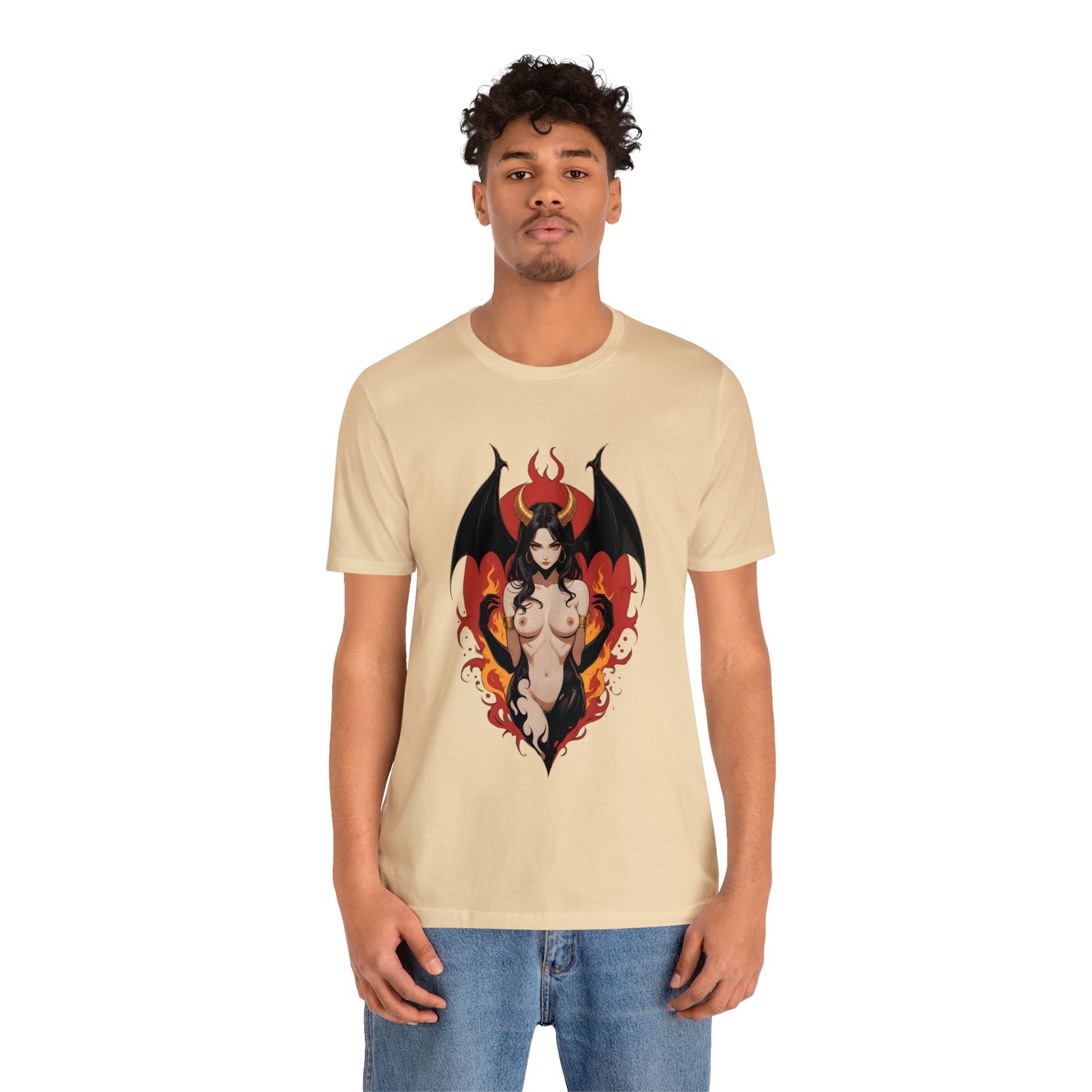 Kǎtōng Piàn - Devil Woman Collection - Devany - Unisex Jersey Short Sleeve Tee Printify