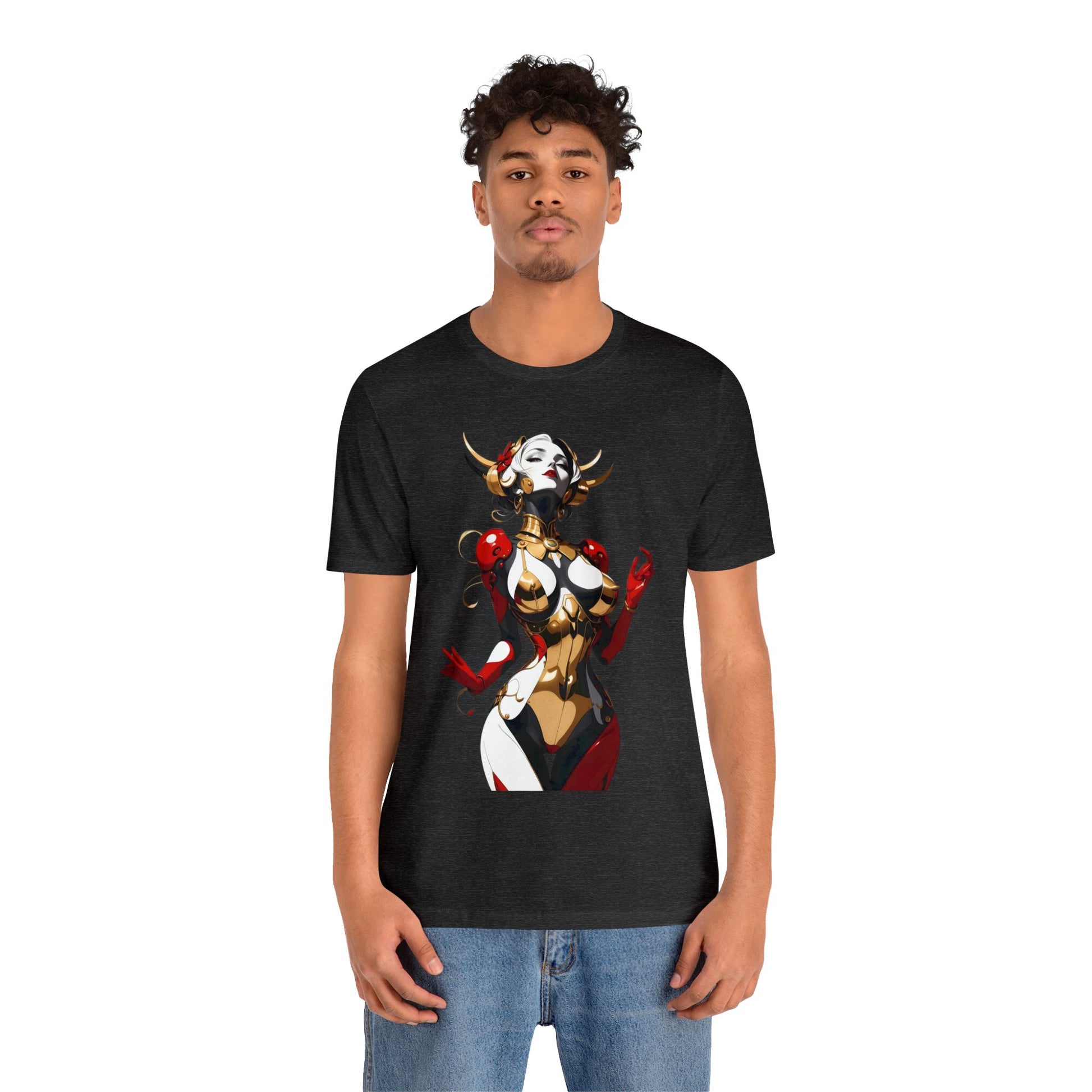 Kǎtōng Piàn - Mecha Girl Collection - Sophia - Unisex Jersey Short Sleeve Tee Printify