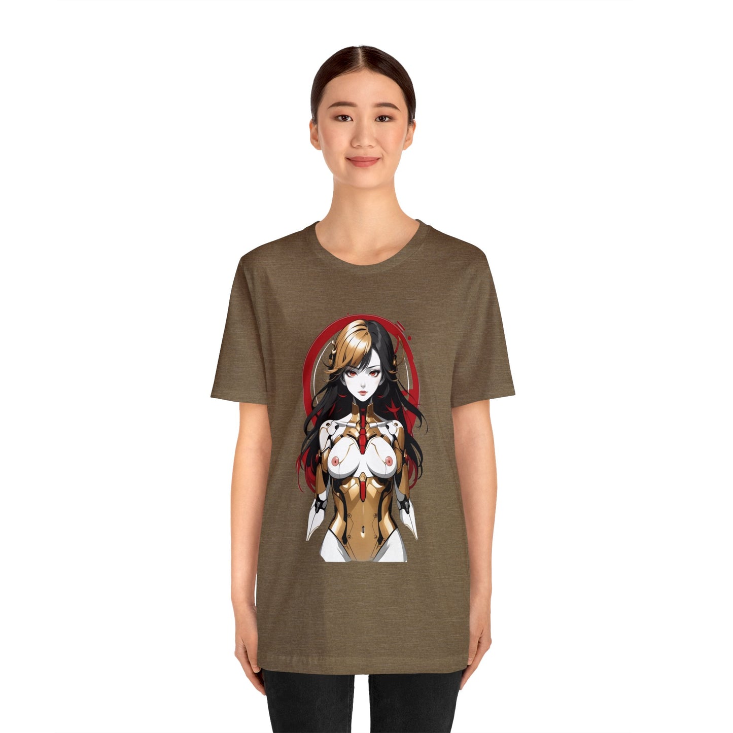 Kǎtōng Piàn - Mecha Girl Collection - Mia - Unisex Jersey Short Sleeve Tee Printify