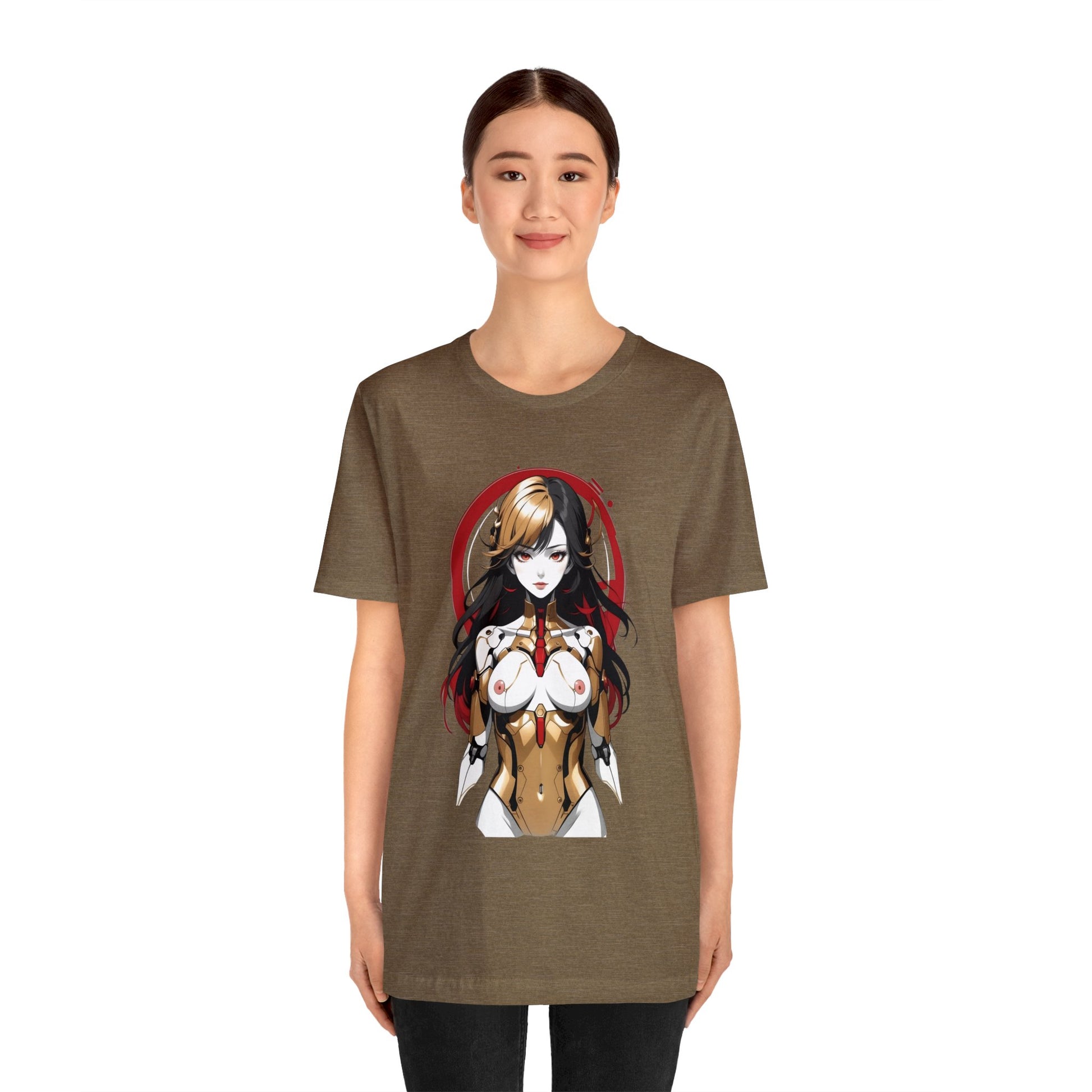 Kǎtōng Piàn - Mecha Girl Collection - Mia - Unisex Jersey Short Sleeve Tee Printify