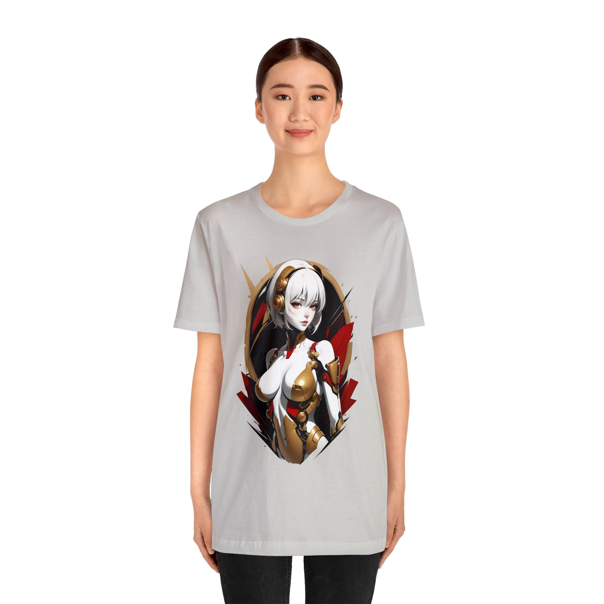 Kǎtōng Piàn - Mecha Girl Collection - Iris - Unisex Jersey Short Sleeve Tee Printify