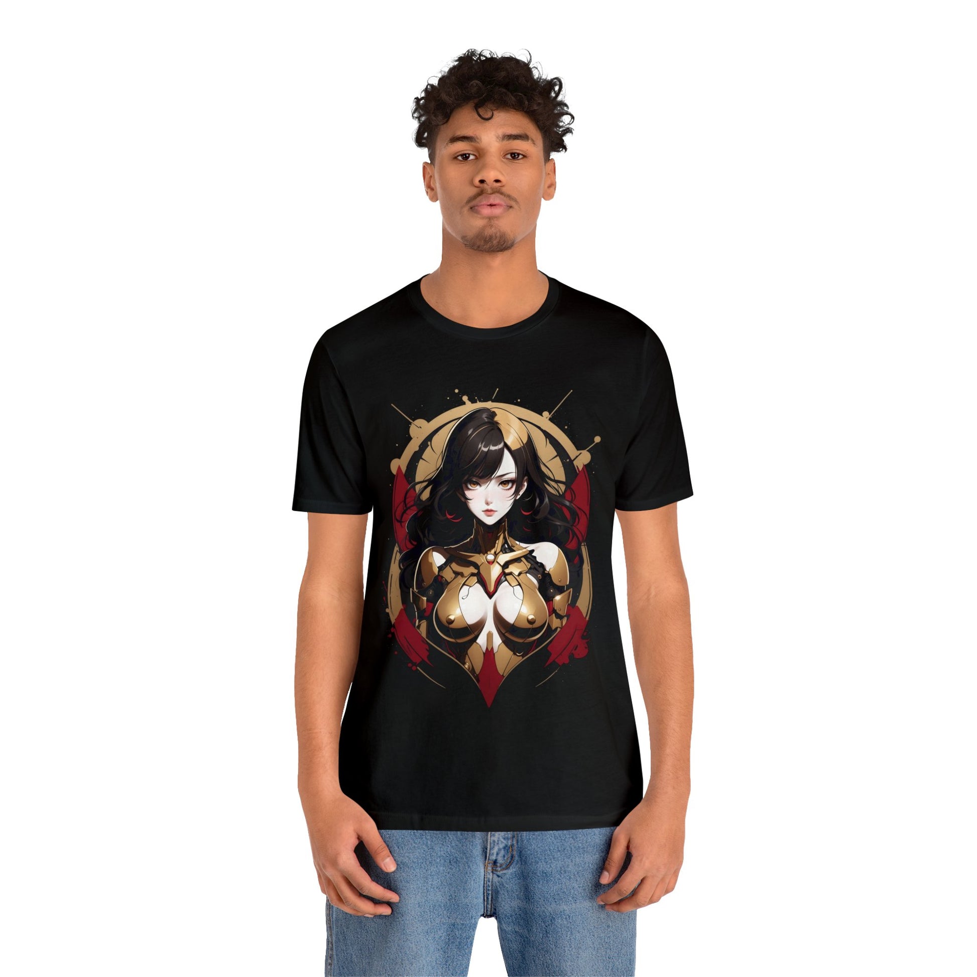 Kǎtōng Piàn - Mecha Girl Collection - Naomi - Unisex Jersey Short Sleeve Tee Printify