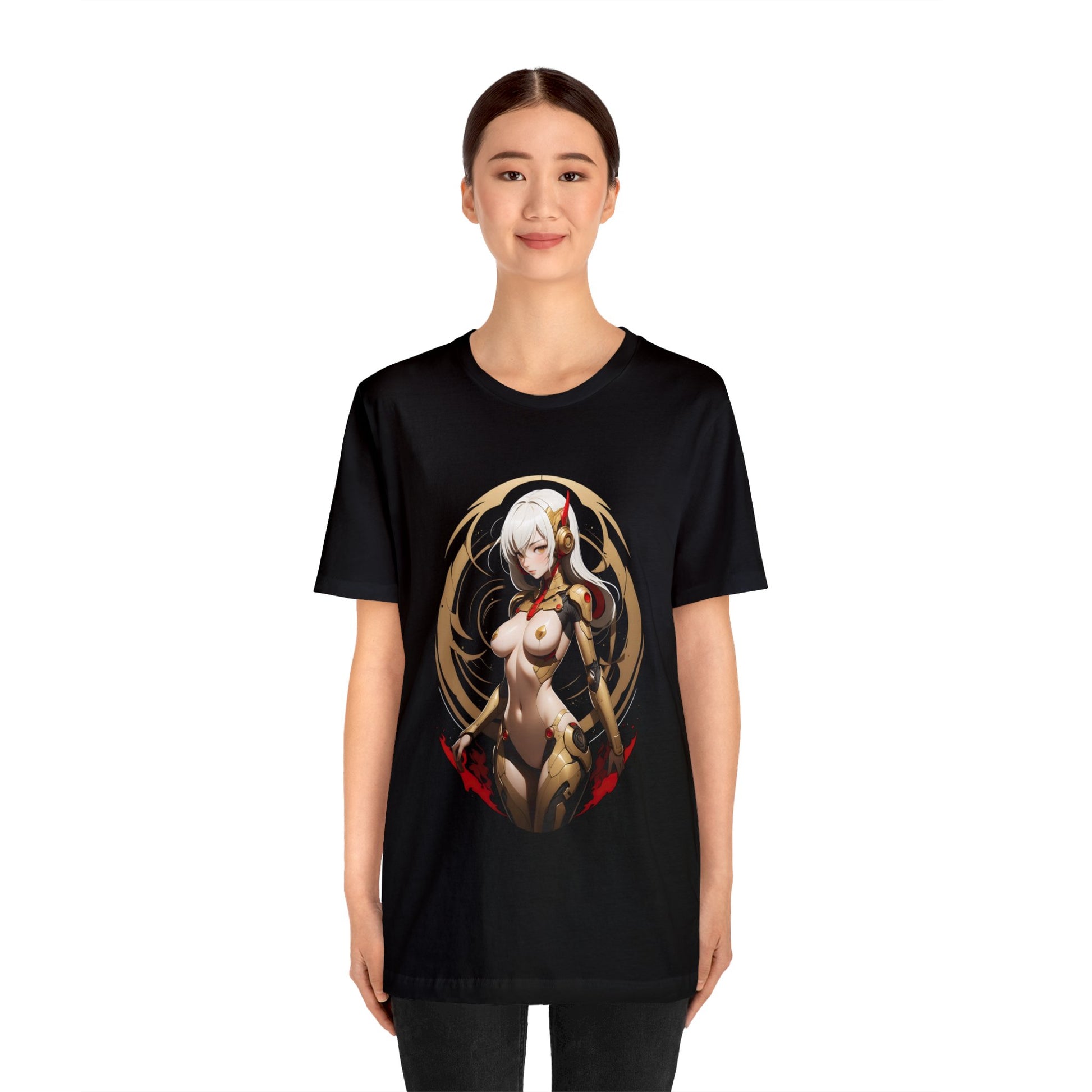 Kǎtōng Piàn - Mecha Girl Collection - Delilah - Unisex Jersey Short Sleeve Tee Printify