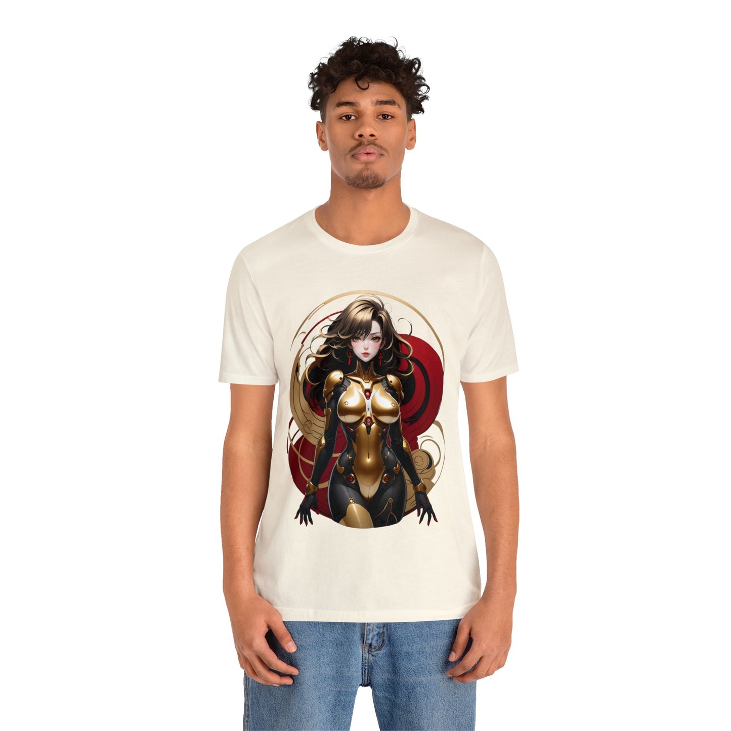 Kǎtōng Piàn - Mecha Girl Collection - Ava - Unisex Jersey Short Sleeve Tee Printify