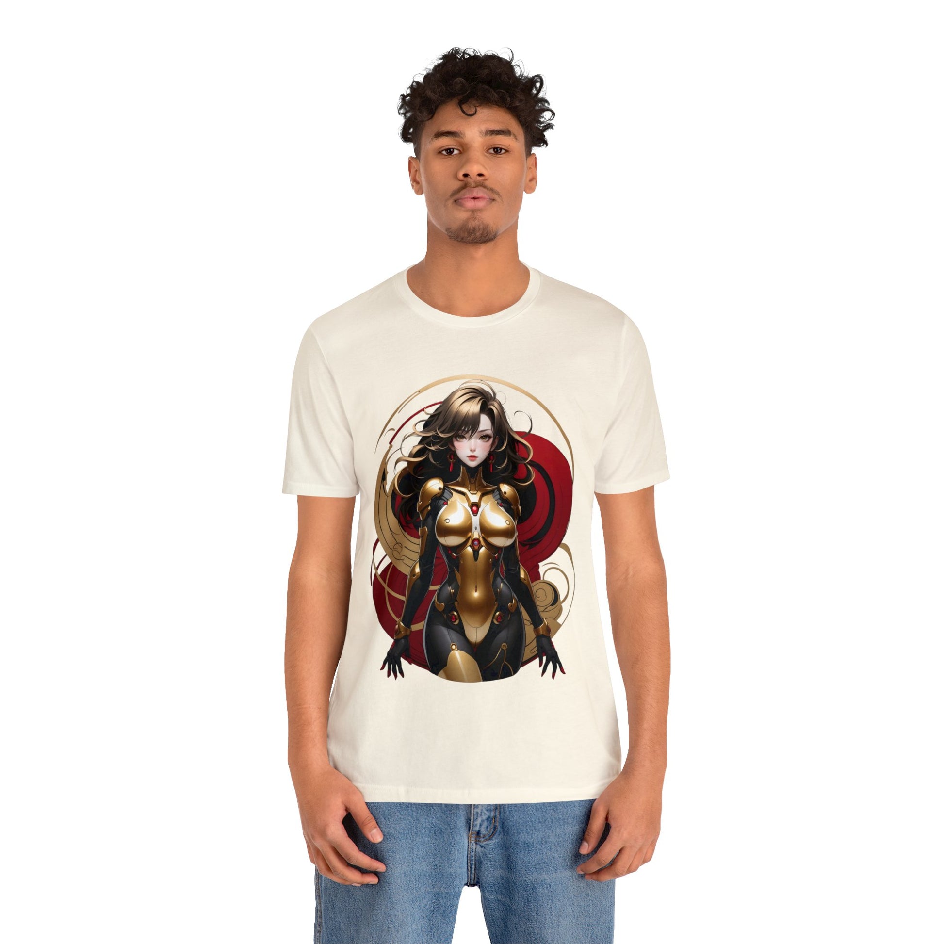Kǎtōng Piàn - Mecha Girl Collection - Ava - Unisex Jersey Short Sleeve Tee Printify