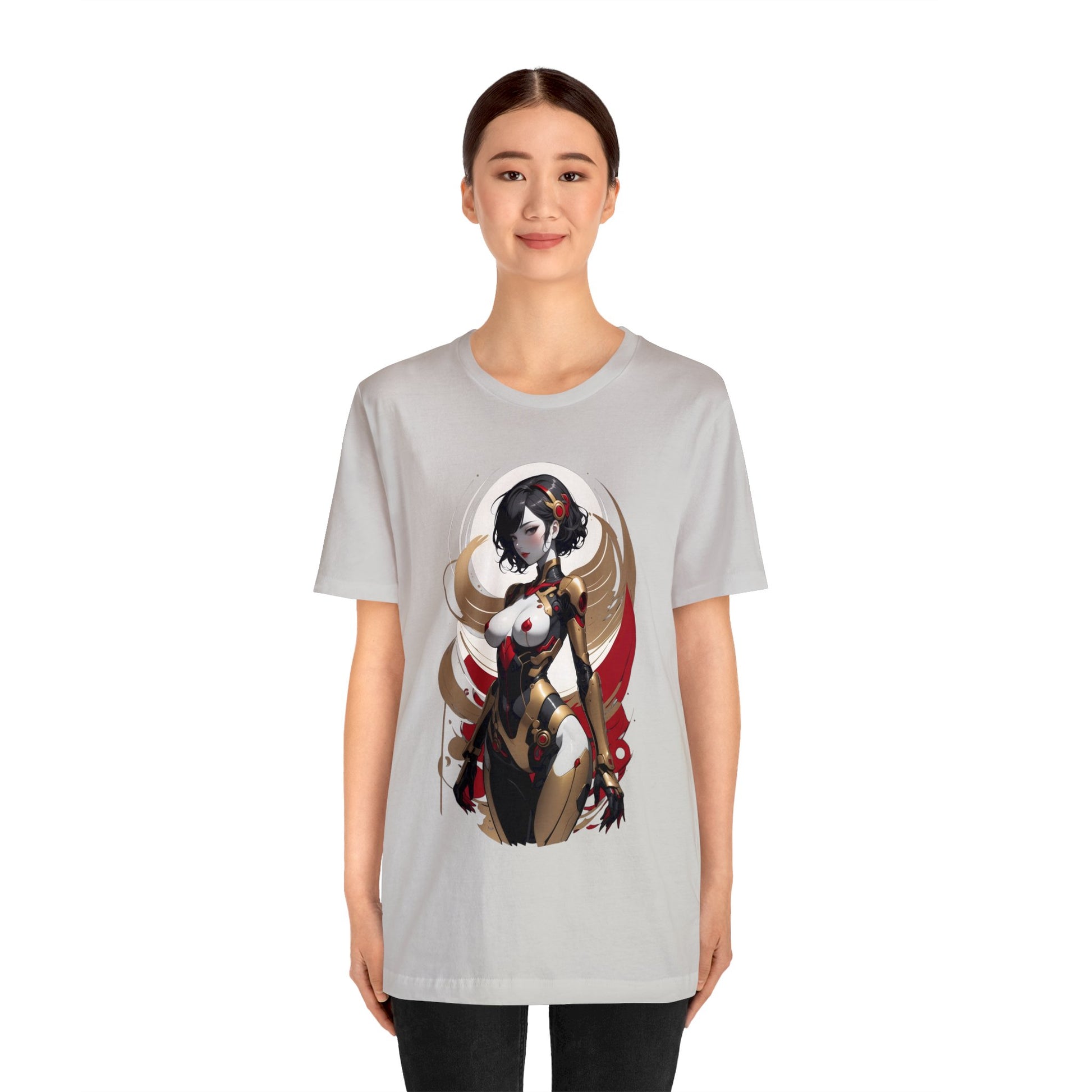 Kǎtōng Piàn - Mecha Girl Collection - Luna - Unisex Jersey Short Sleeve Tee Printify