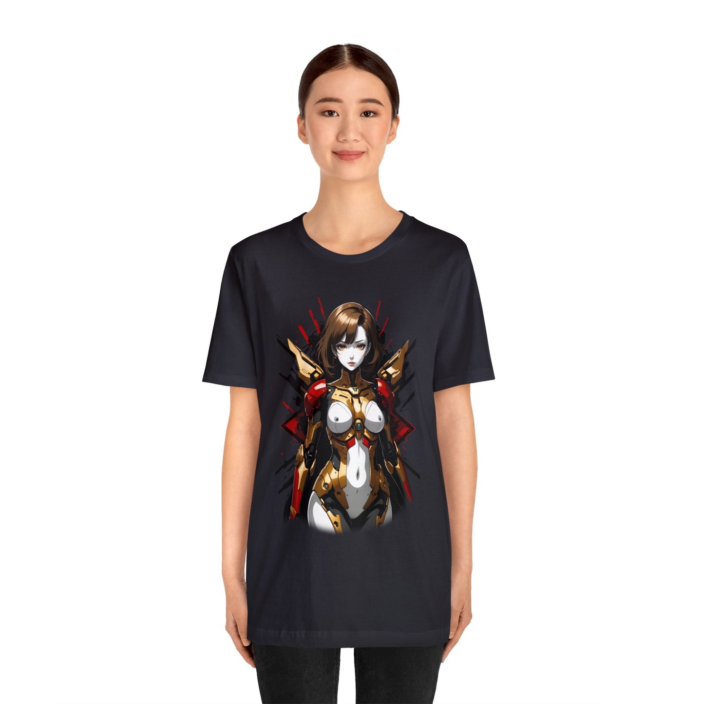 Kǎtōng Piàn - Mecha Girl Collection - Nova - Unisex Jersey Short Sleeve Tee Printify