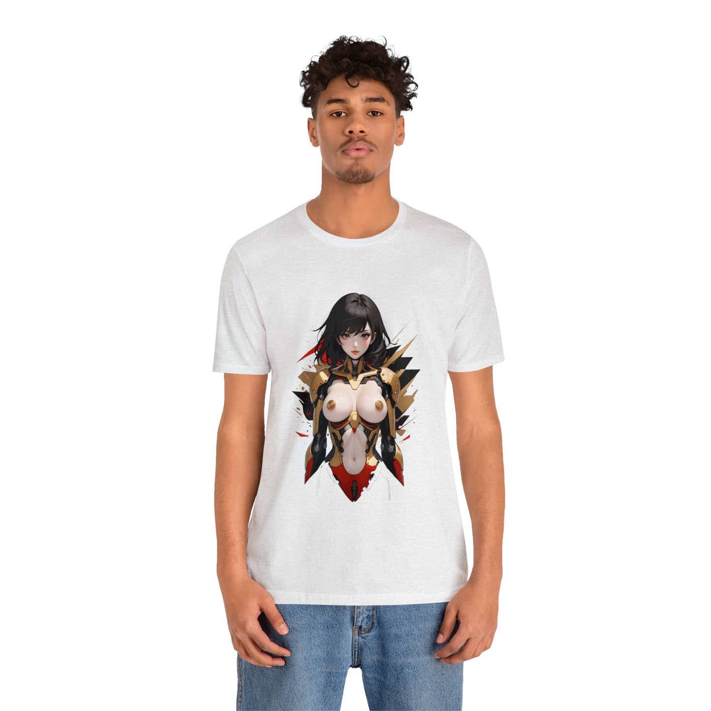 Kǎtōng Piàn - Mecha Girl Collection - Anna - Unisex Jersey Short Sleeve Tee Printify