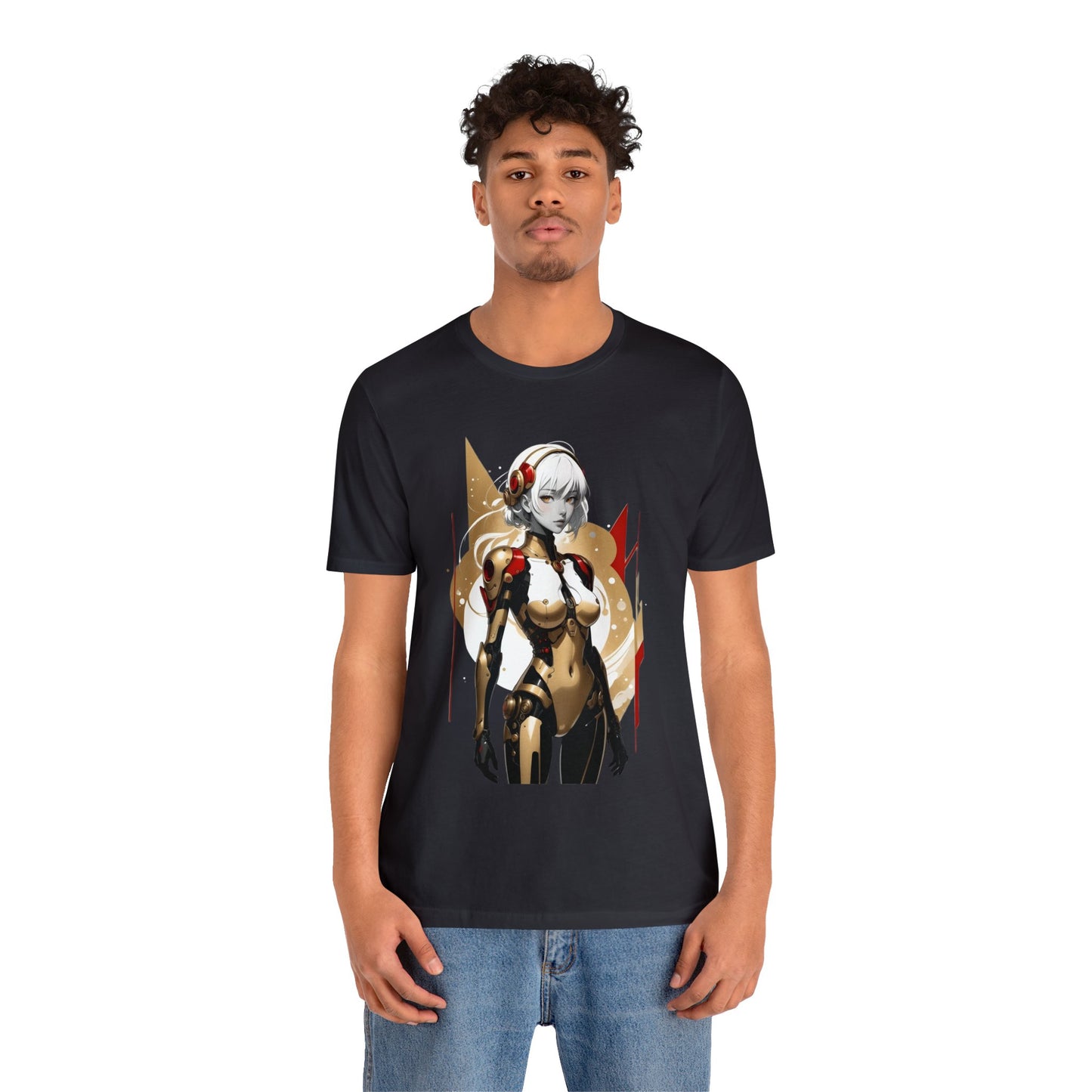 Kǎtōng Piàn - Mecha Girl Collection - Ella - Unisex Jersey Short Sleeve Tee Printify