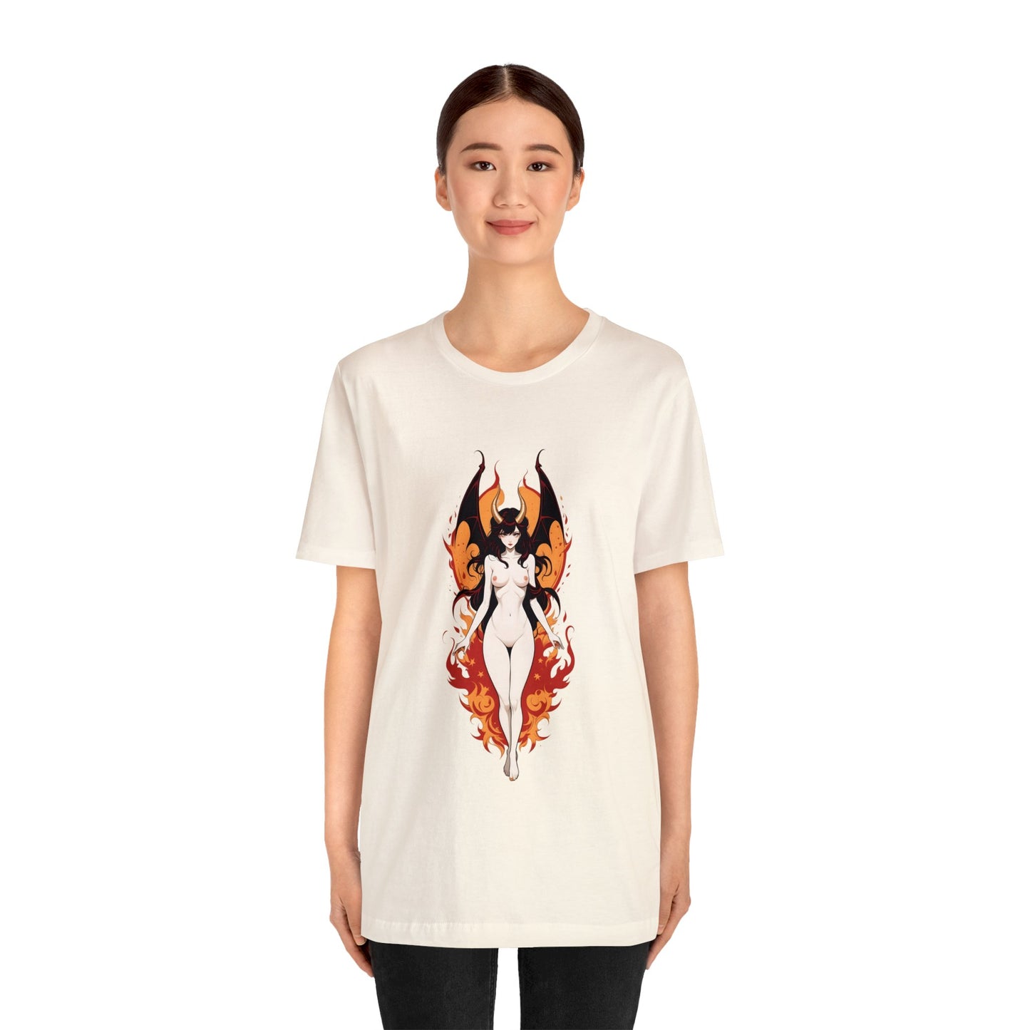 Kǎtōng Piàn - Devil Woman Collection - Akuji - Unisex Jersey Short Sleeve Tee Printify