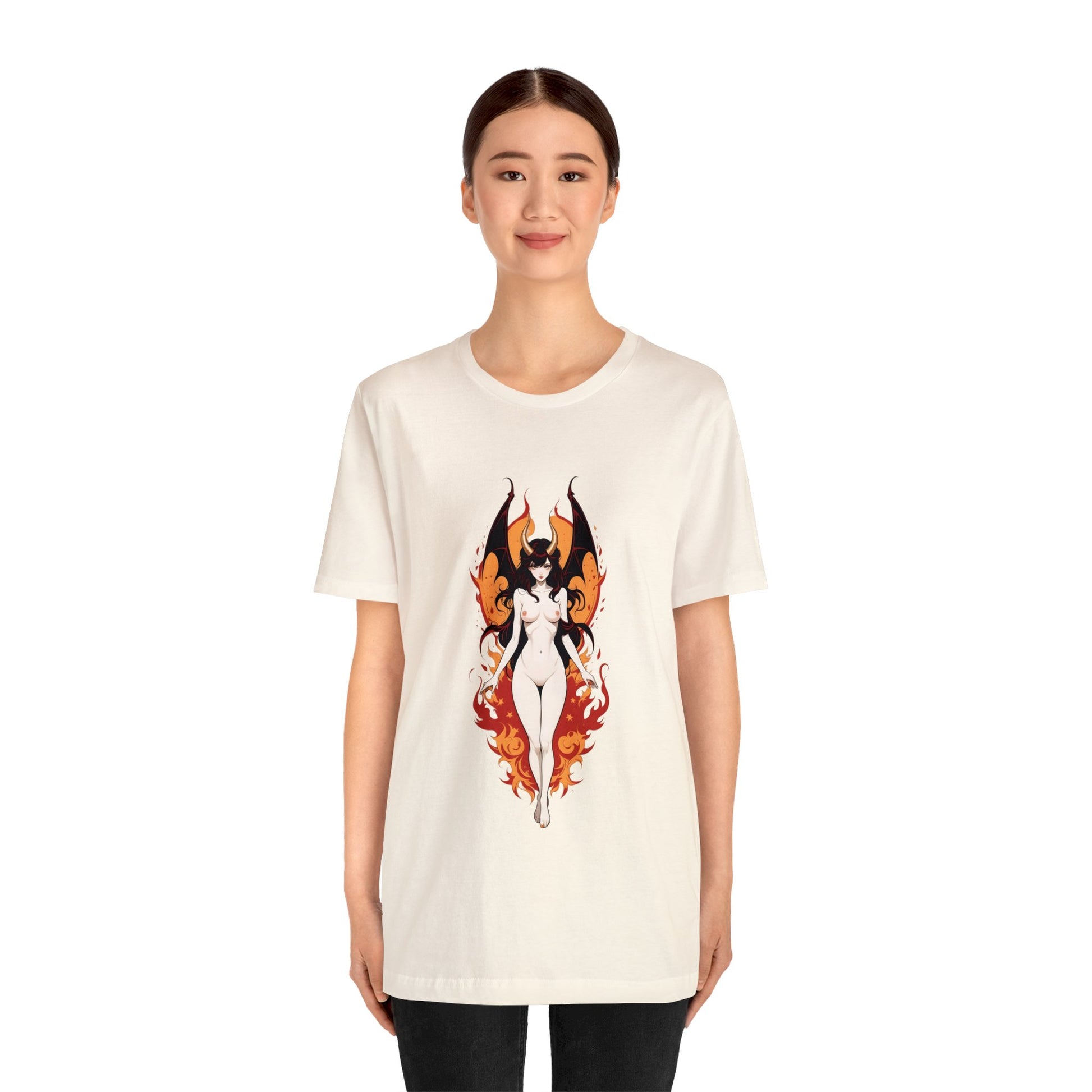 Kǎtōng Piàn - Devil Woman Collection - Akuji - Unisex Jersey Short Sleeve Tee Printify