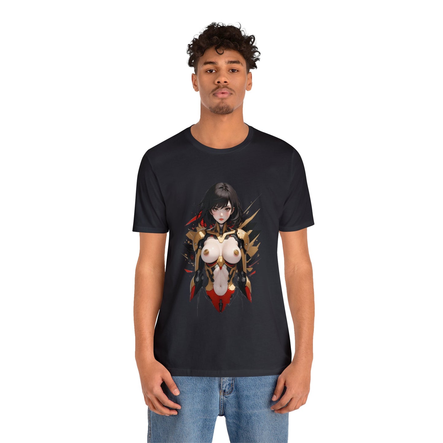 Kǎtōng Piàn - Mecha Girl Collection - Anna - Unisex Jersey Short Sleeve Tee Printify