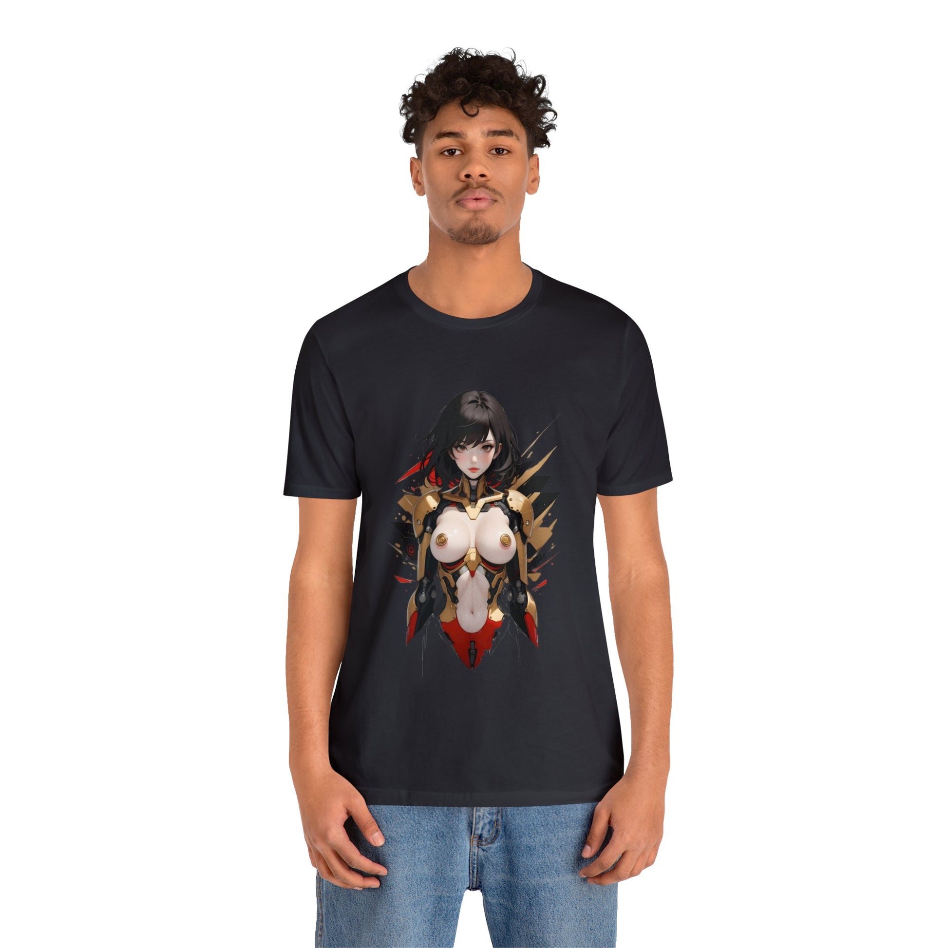 Kǎtōng Piàn - Mecha Girl Collection - Anna - Unisex Jersey Short Sleeve Tee Printify