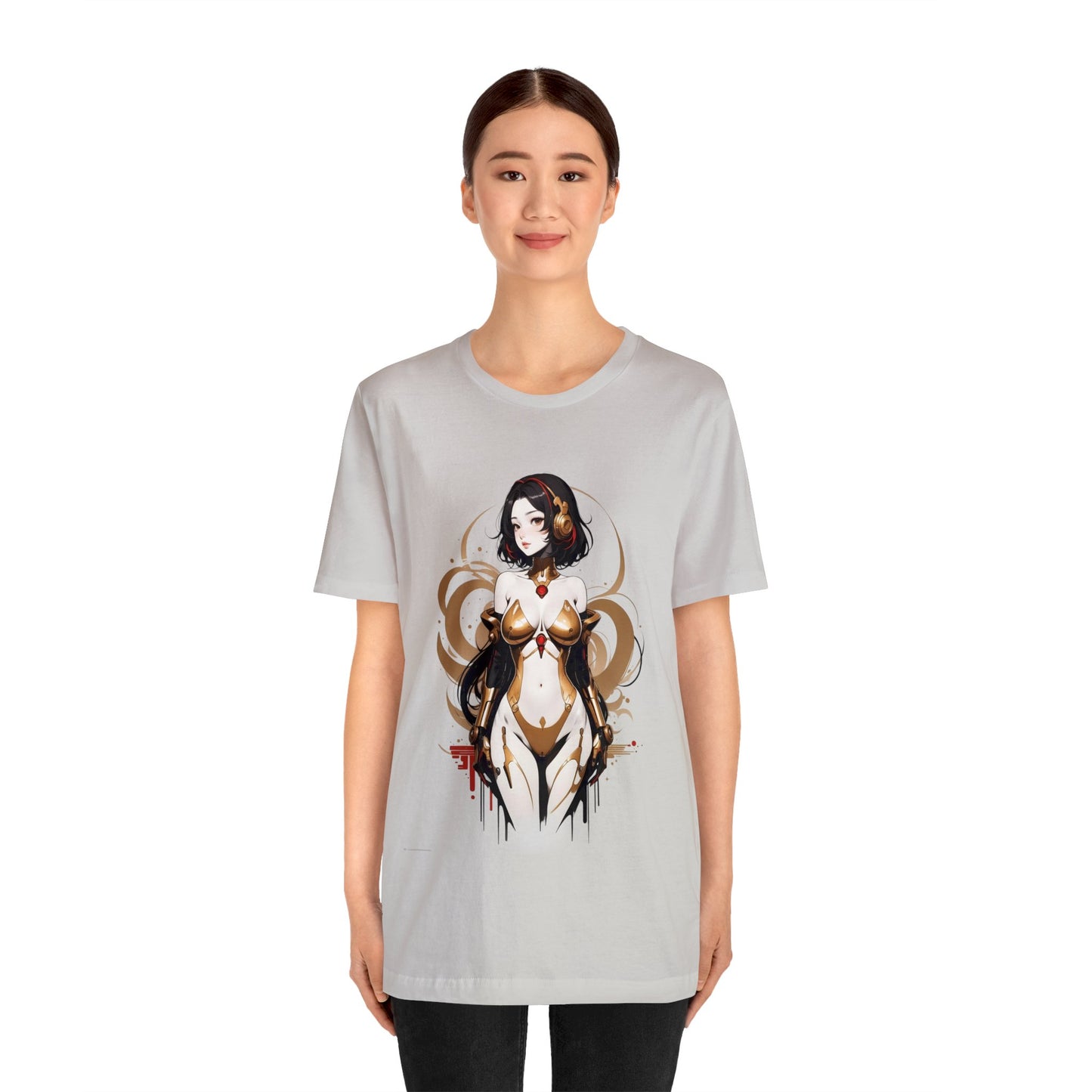 Kǎtōng Piàn - Mecha Girl Collection - Penelope - Unisex Jersey Short Sleeve Tee Printify