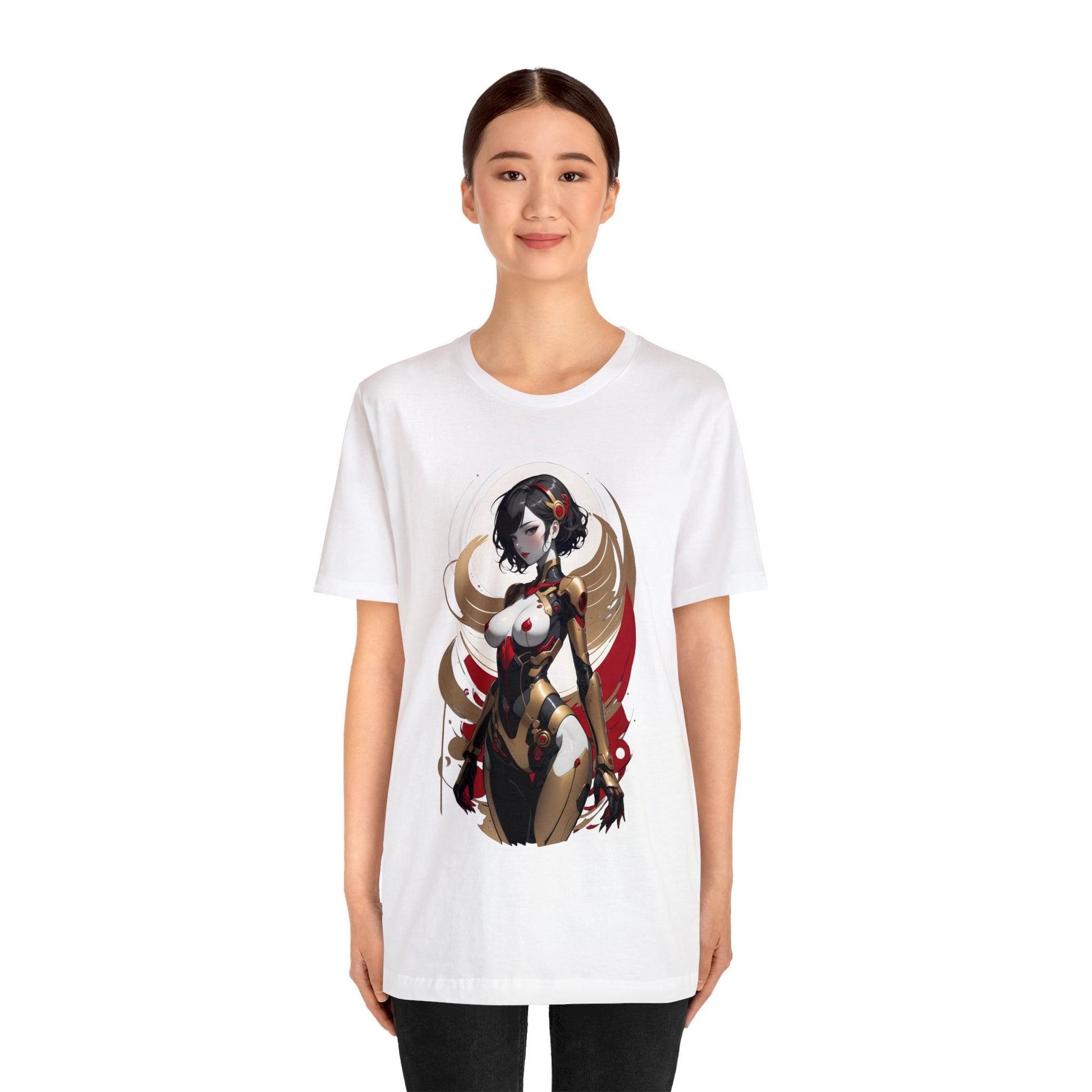 Kǎtōng Piàn - Mecha Girl Collection - Luna - Unisex Jersey Short Sleeve Tee Printify