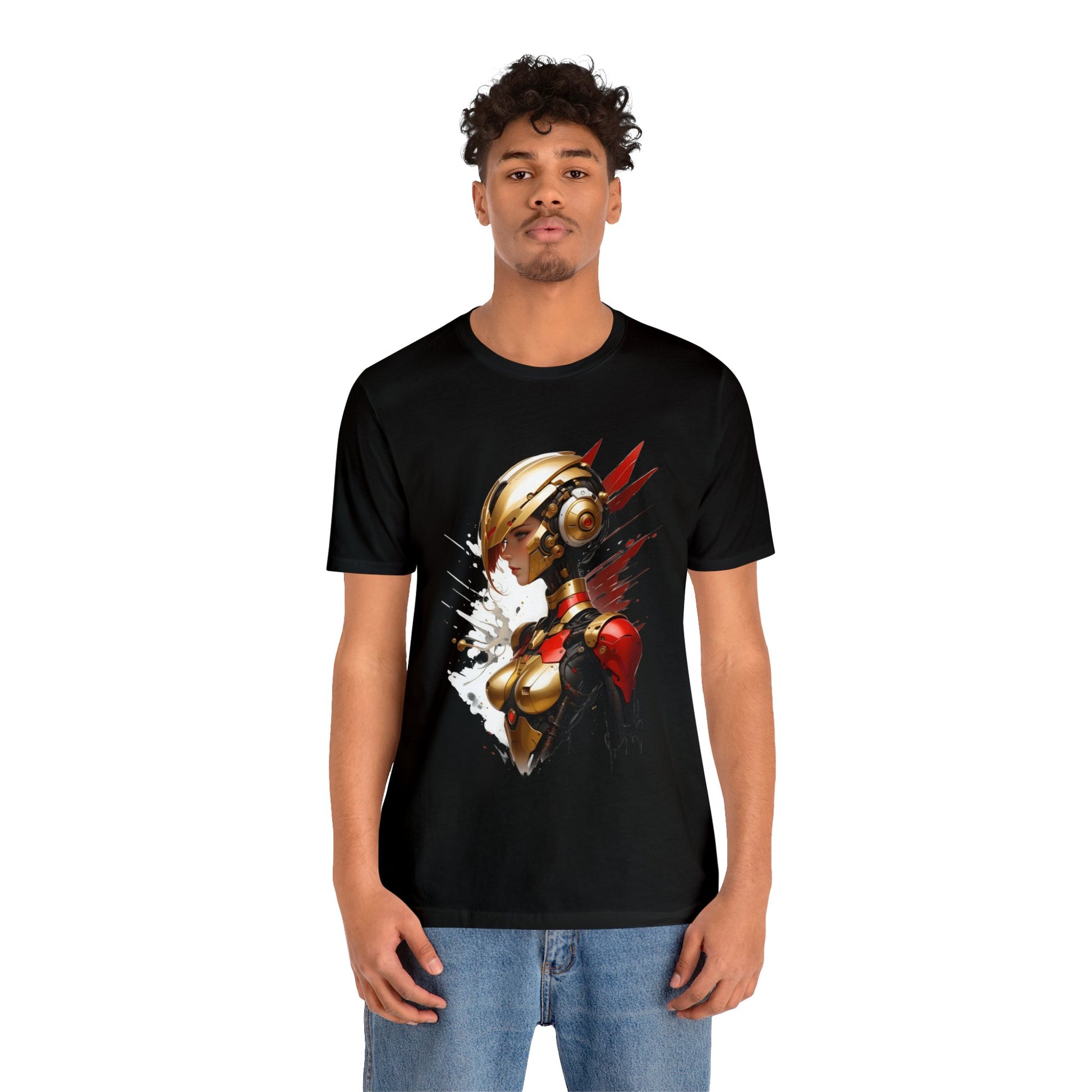 Kǎtōng Piàn - Mecha Girl Collection - Isabella - Unisex Jersey Short Sleeve Tee Printify