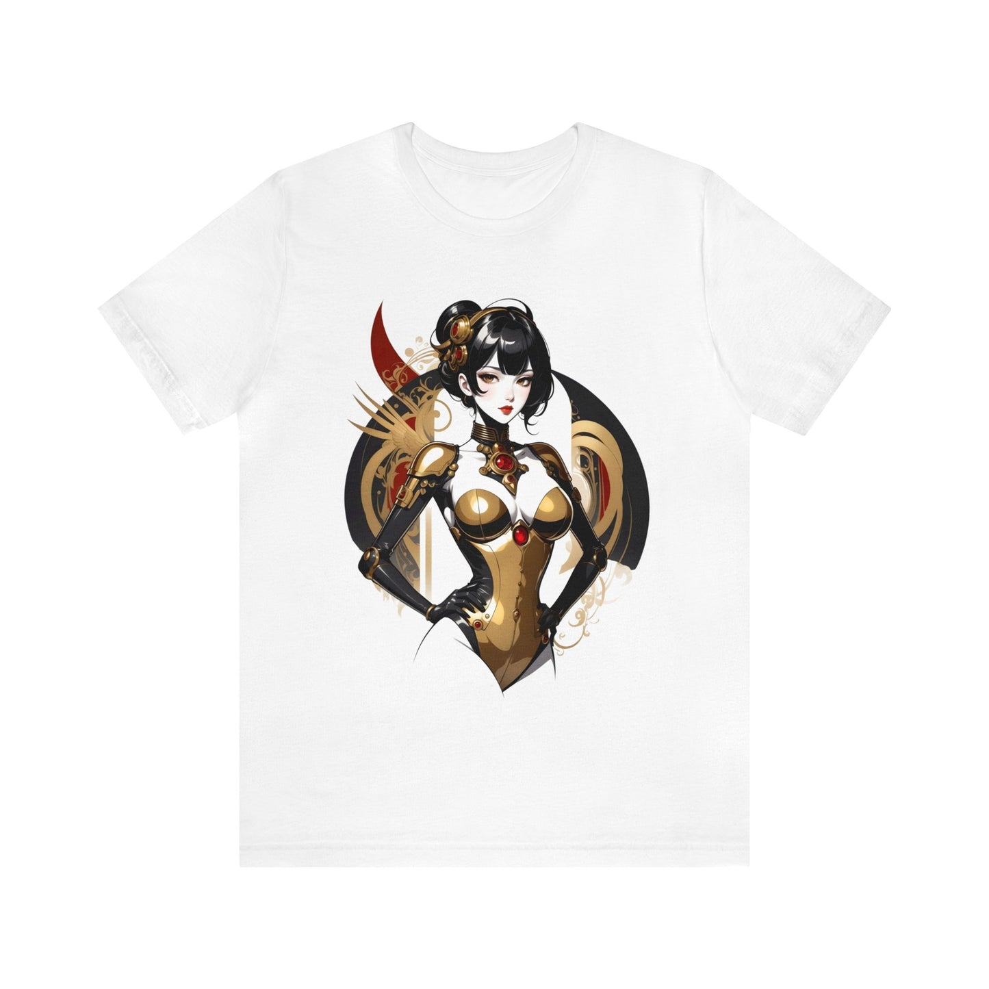 Kǎtōng Piàn - Mecha Girl Collection - Olivia - Unisex Jersey Short Sleeve Tee Printify